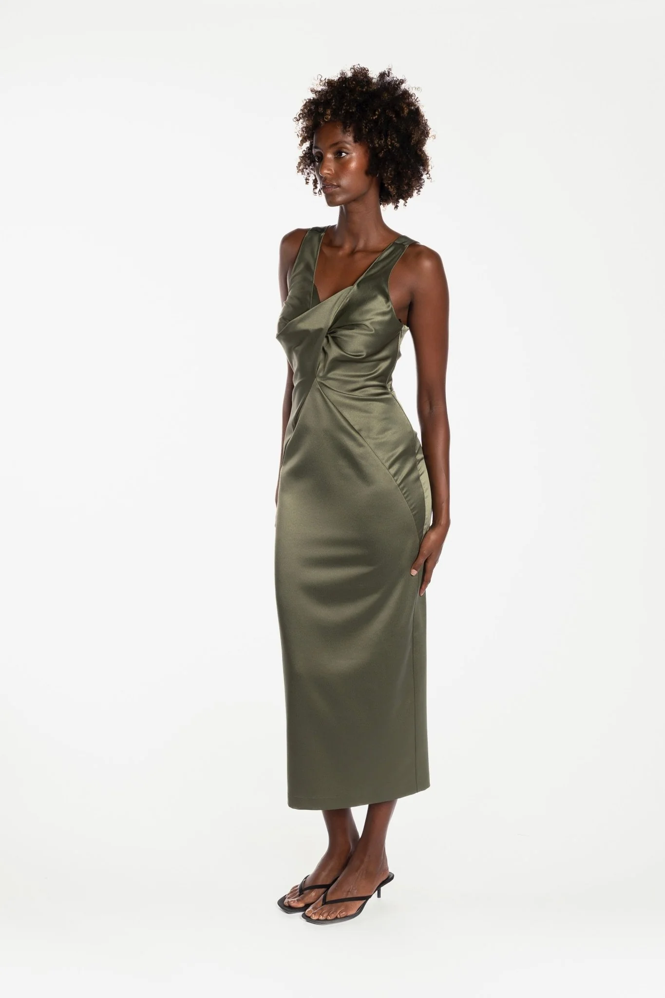 ALABASTRA DRESS - MAPLE SATIN - Image 3