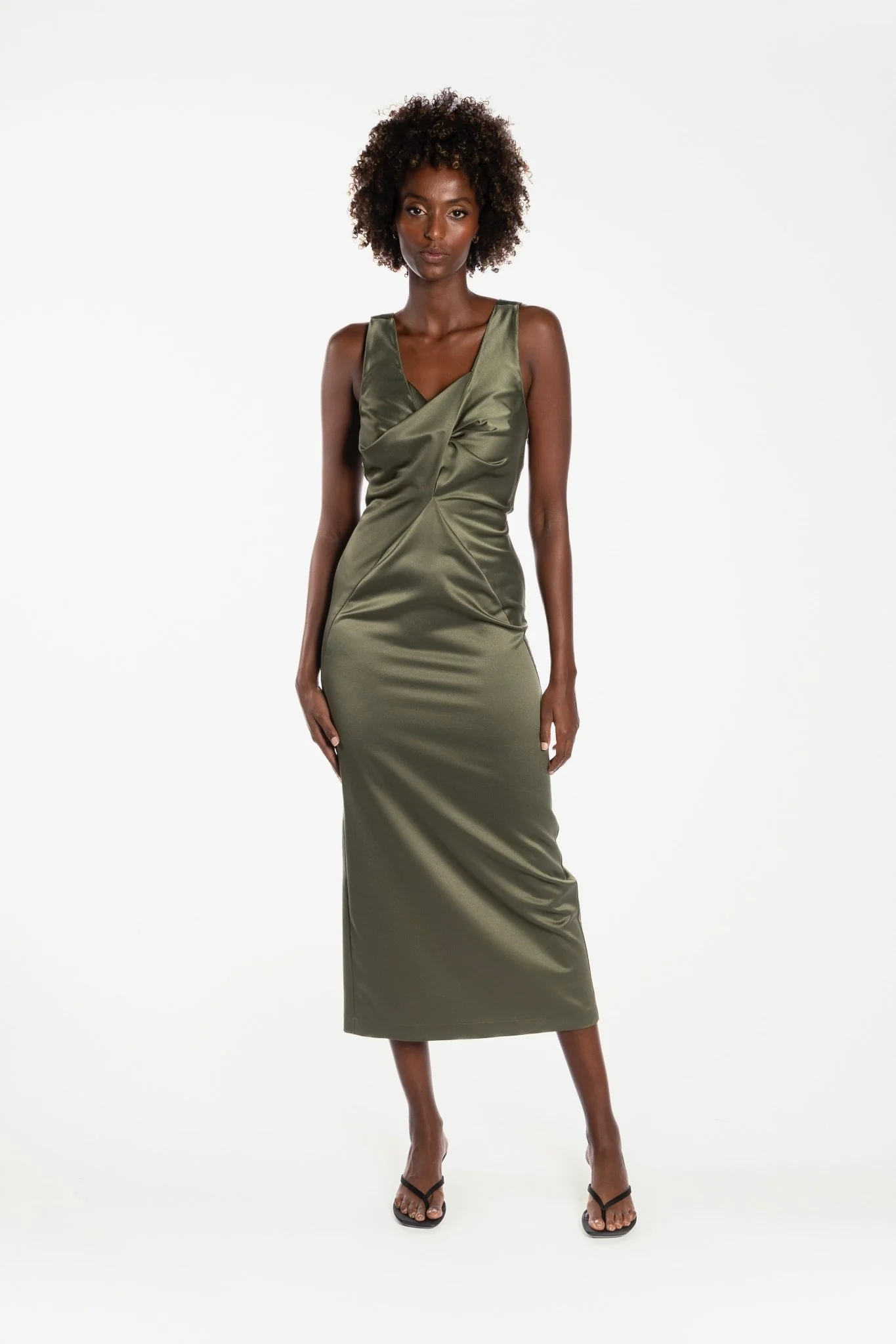 ALABASTRA DRESS - MAPLE SATIN - Image 5