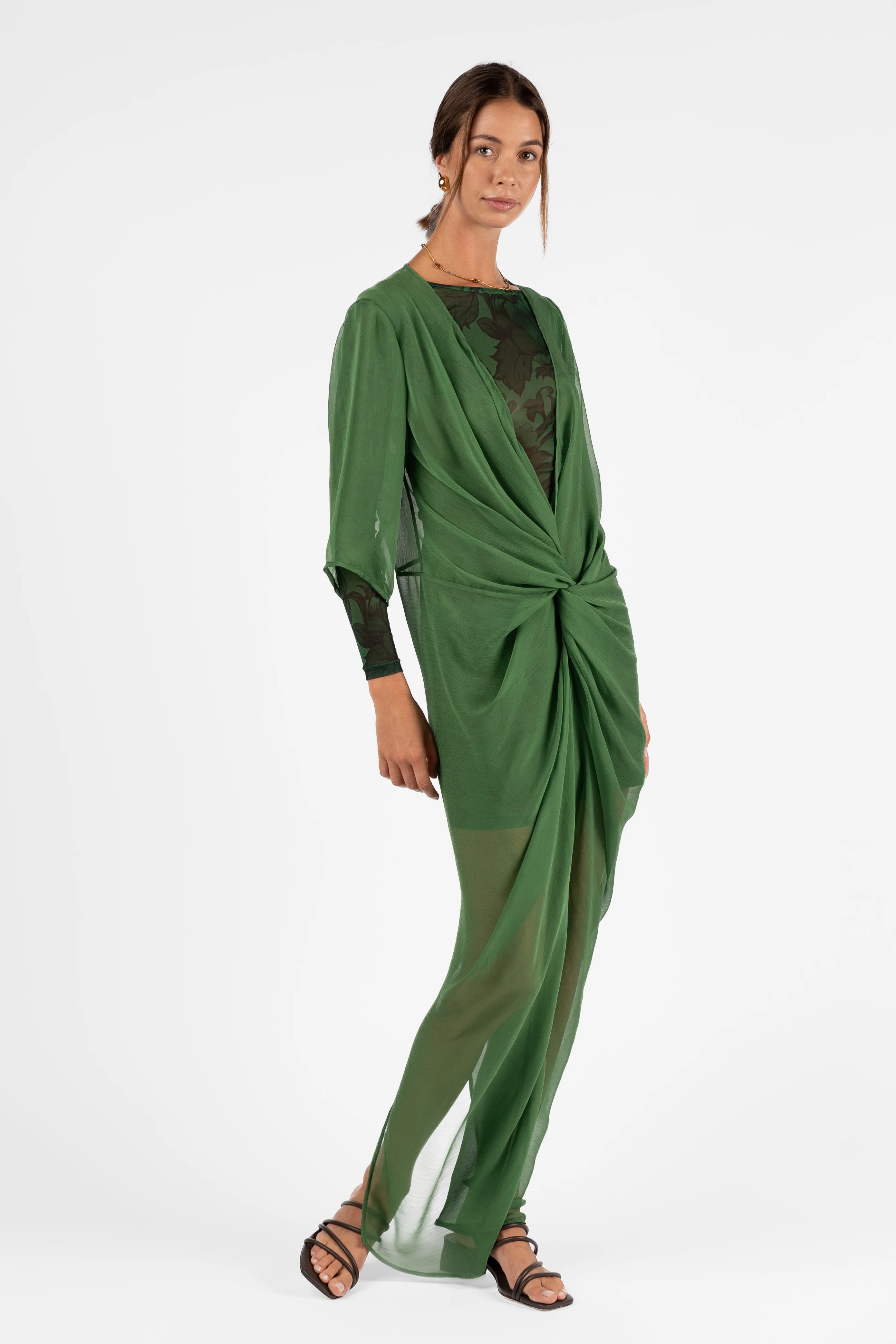 ALEX KIMONO SLEEVE MAXI - MATILDA GEORGETTE - Image 3