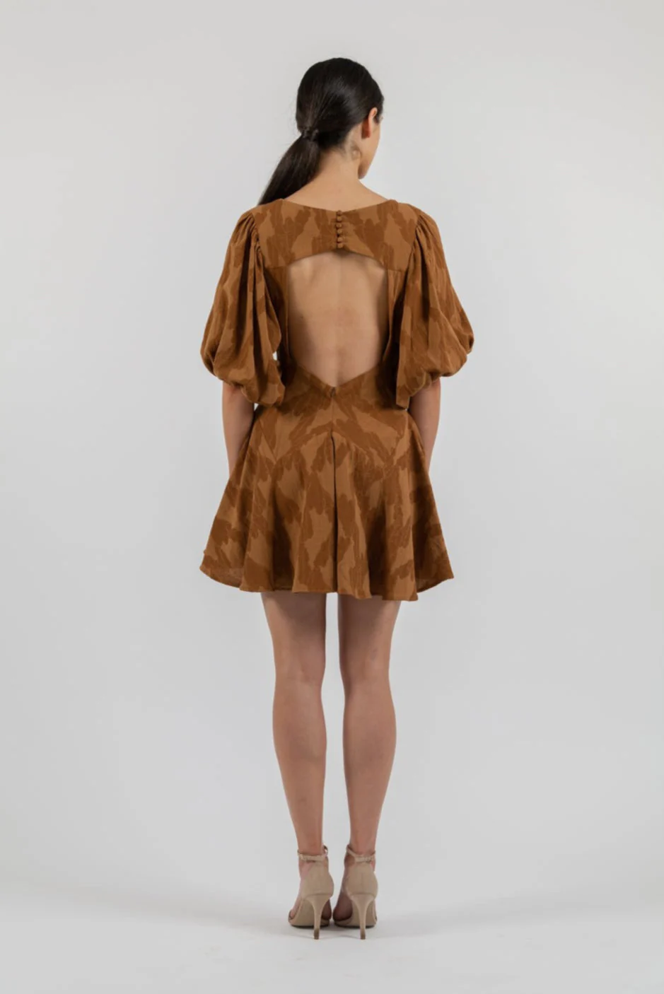 ALICIA MINI IN UMBER JACQUARD - Image 2