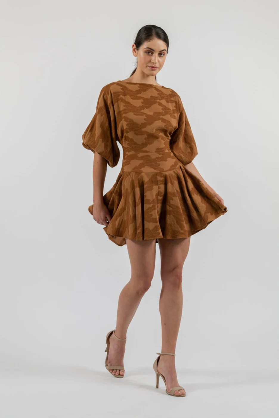 ALICIA MINI IN UMBER JACQUARD - Image 4