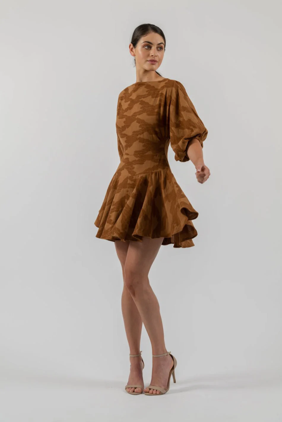 ALICIA MINI IN UMBER JACQUARD - Image 5