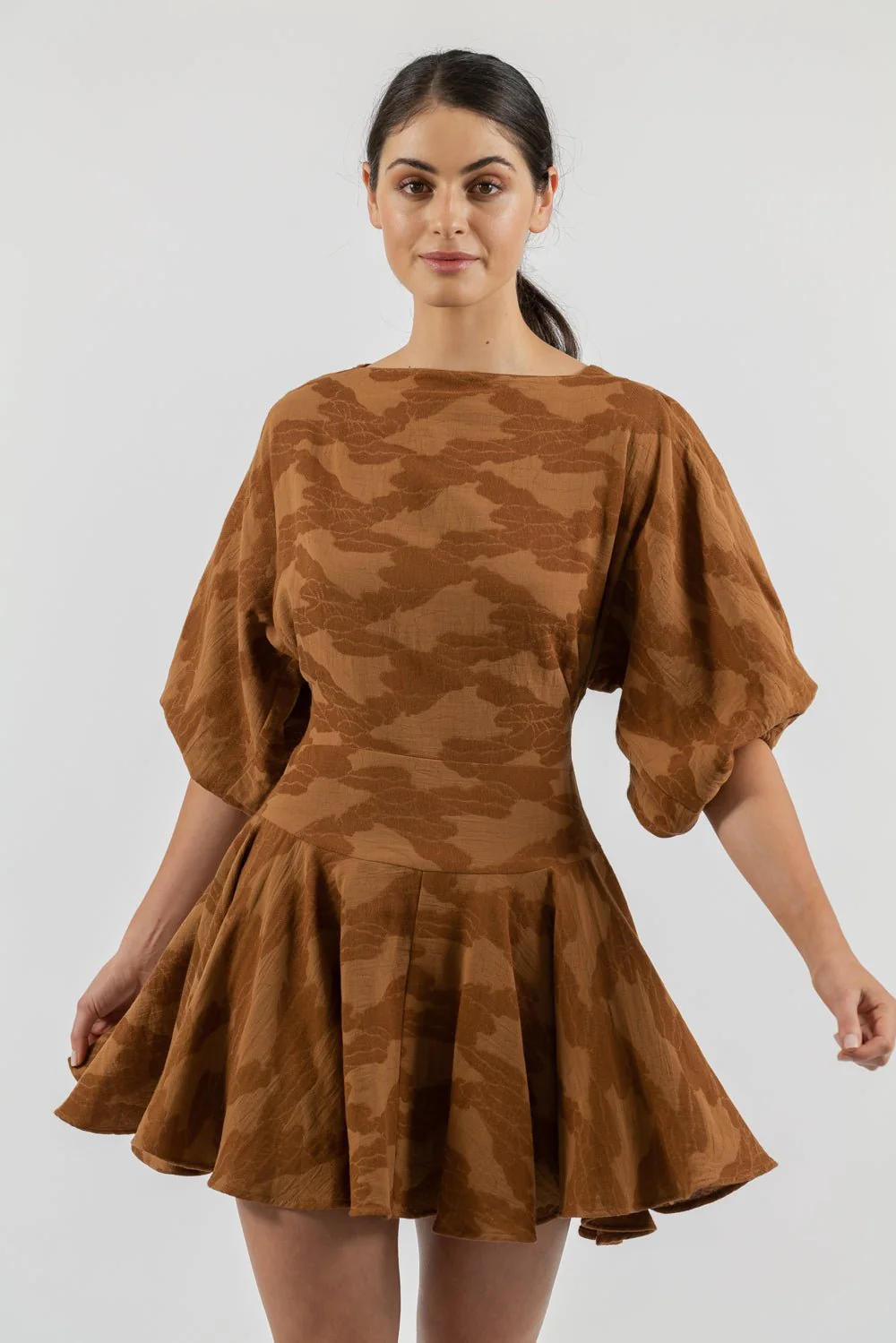 ALICIA MINI IN UMBER JACQUARD - Image 7