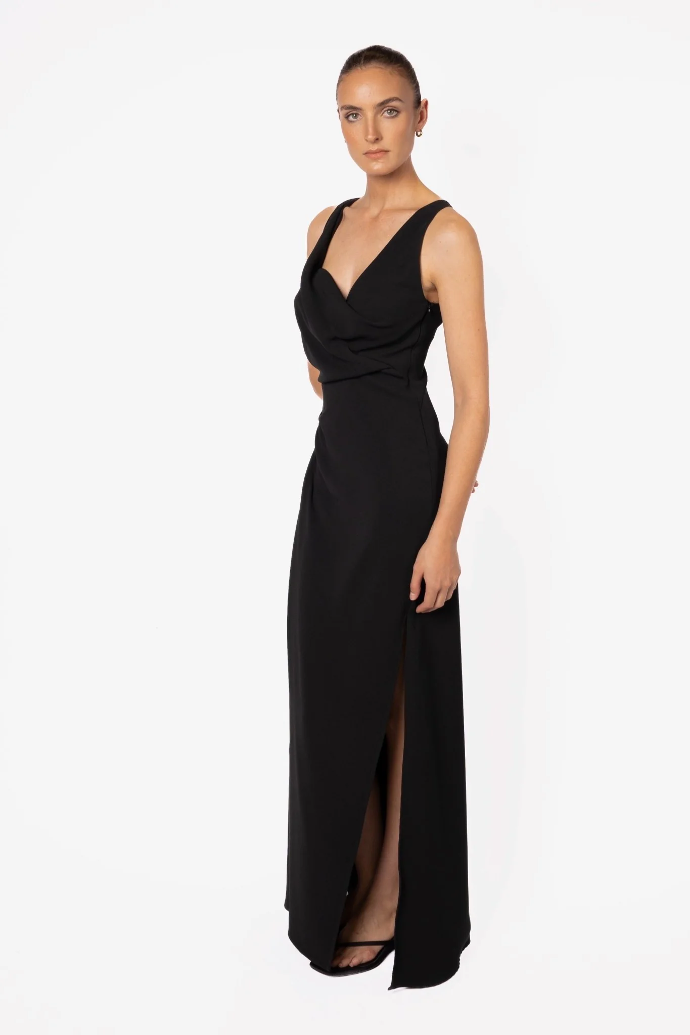 ALINA DRESS IN JET BLACK - Image 4