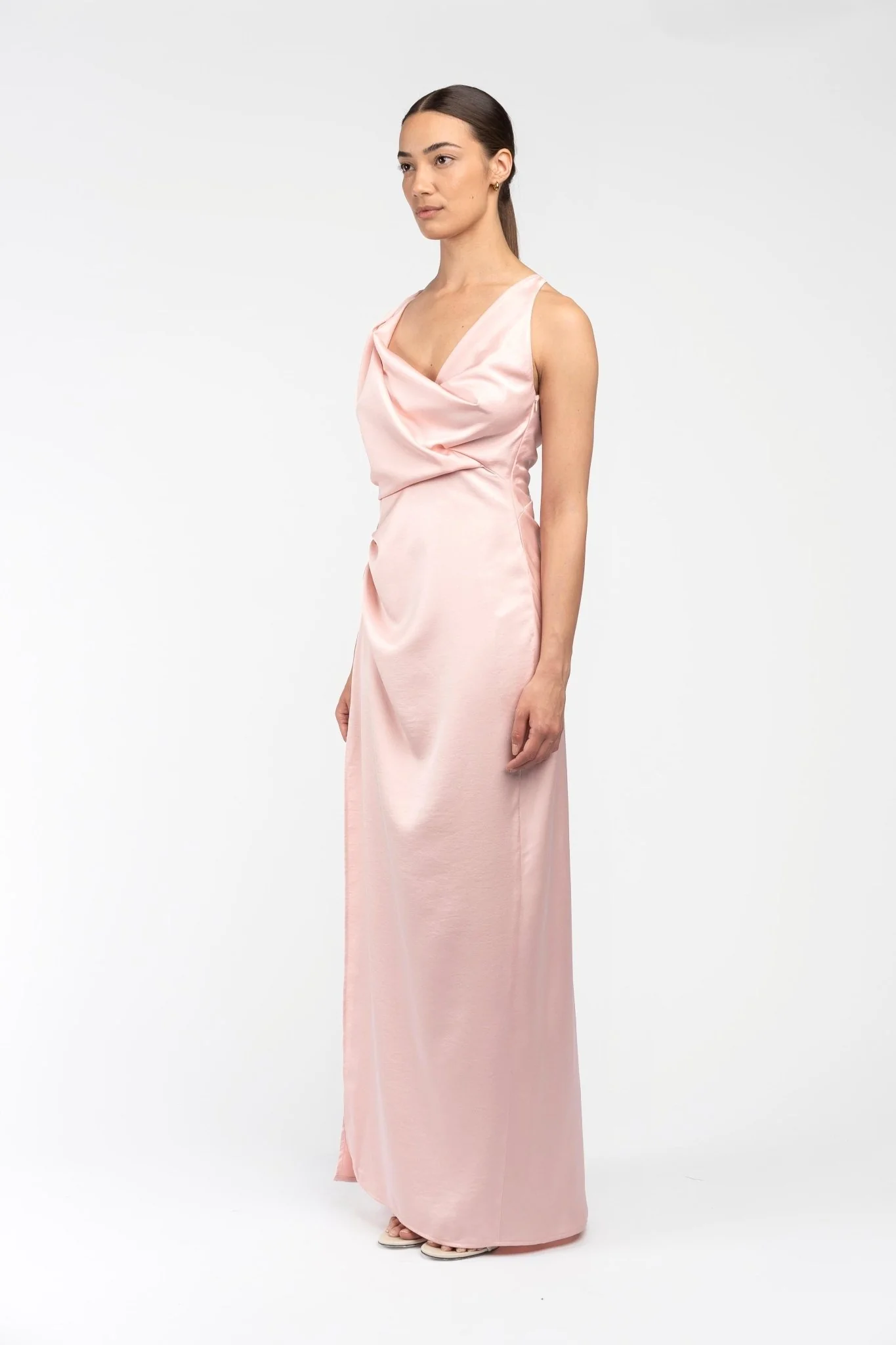 ALINA DRESS IN SLEEK BLUSH - Image 3