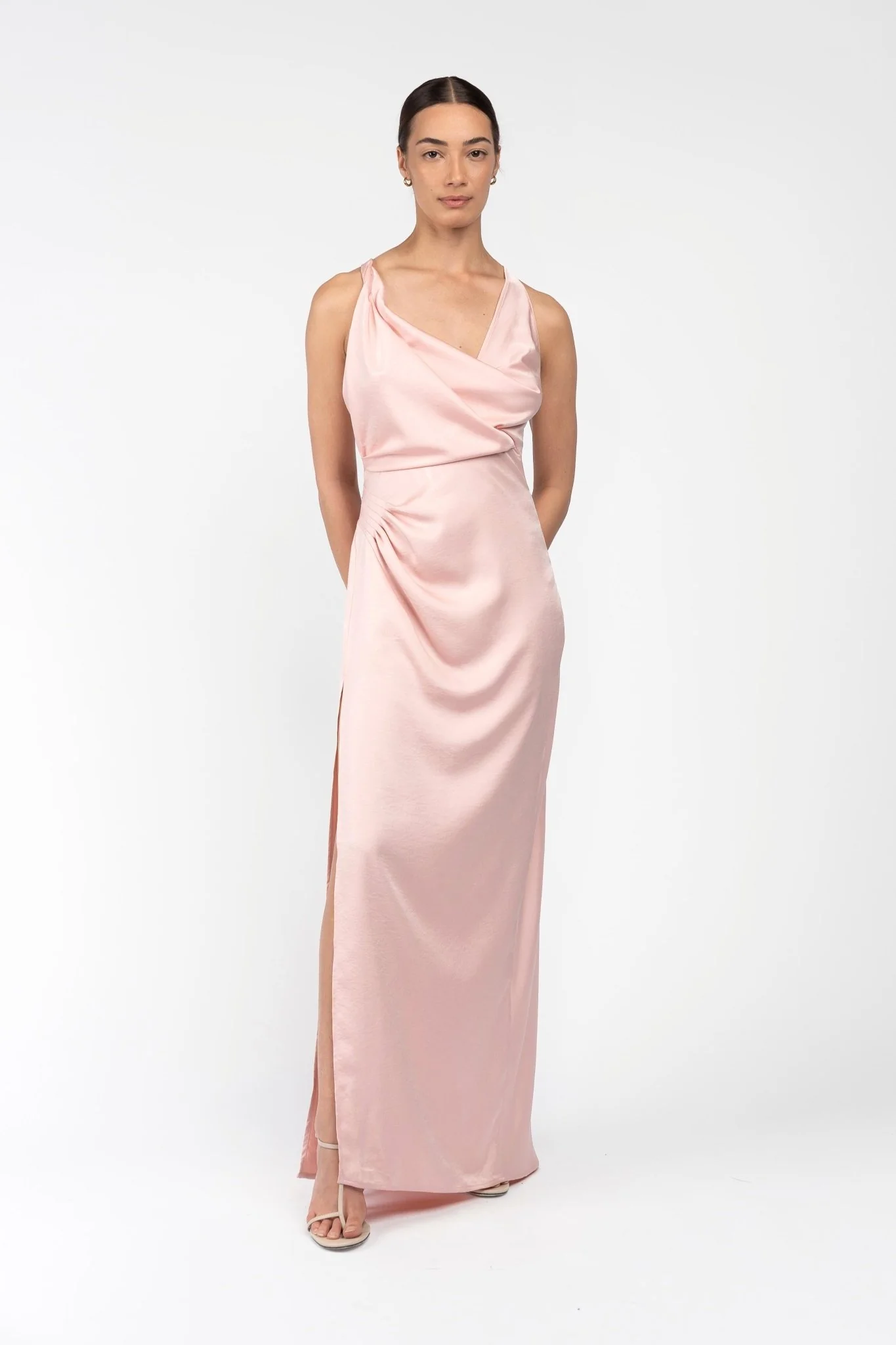 ALINA DRESS IN SLEEK BLUSH - Image 4