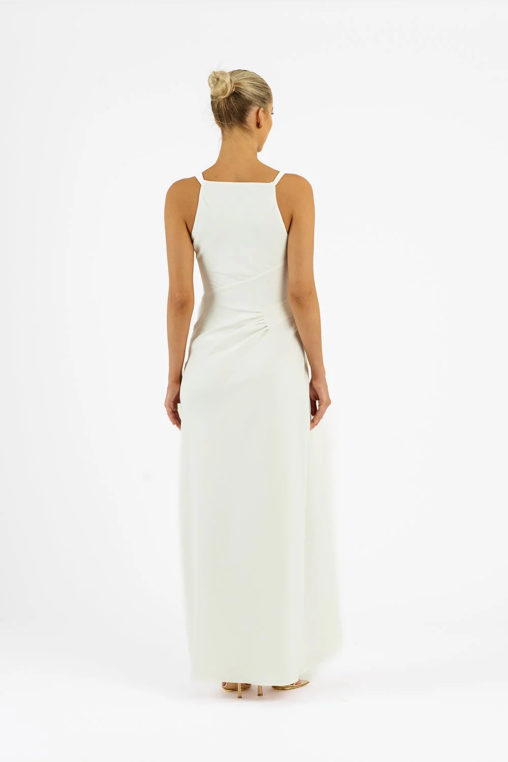 ALINA DRESS - IVORY CREPE - Image 3