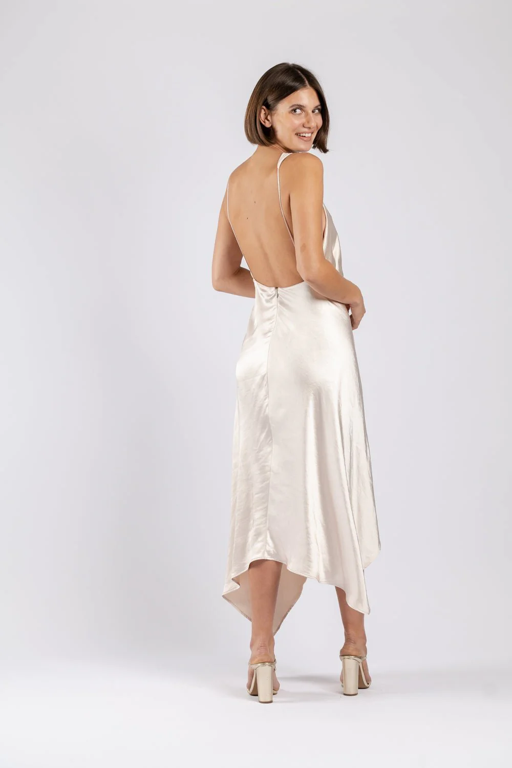 AUDREY DRESS IN MOTHER OF PEARL - Image 4