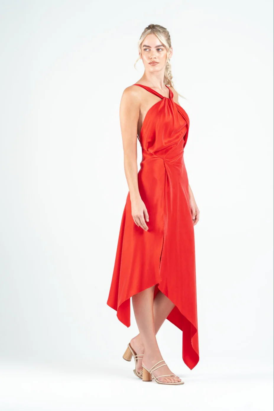 AUDREY DRESS IN ROSSO - Image 3