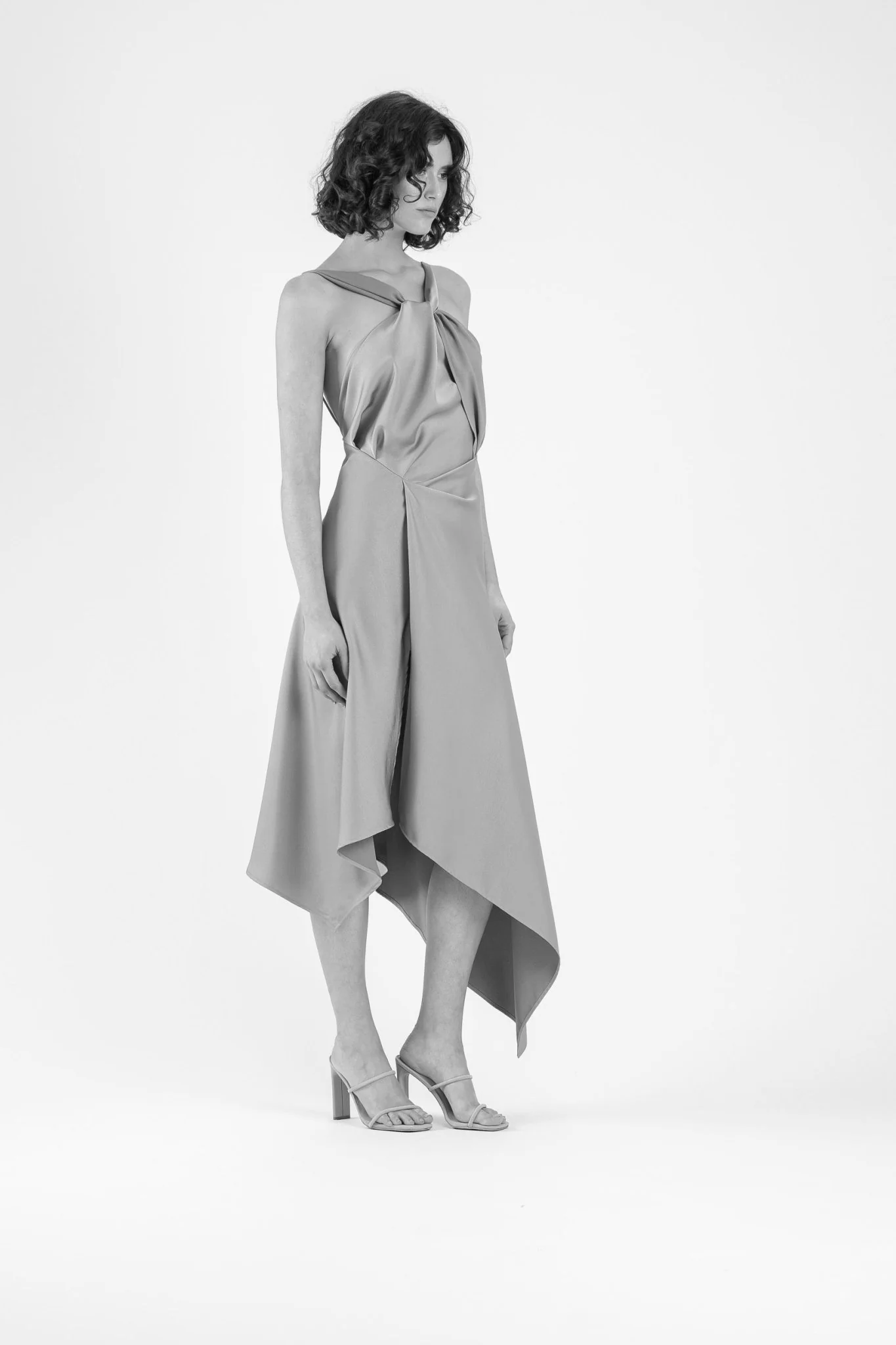 AUDREY DRESS IN RUNWAY WHITE MATTE - Image 3