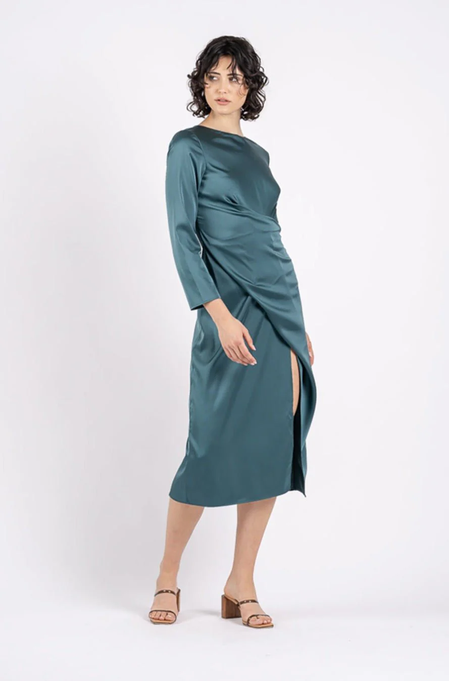 AUGUST DRESS IN PETROL - Image 2