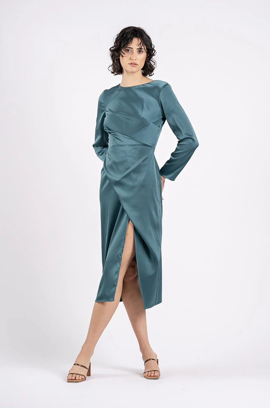 AUGUST DRESS IN PETROL - Image 4