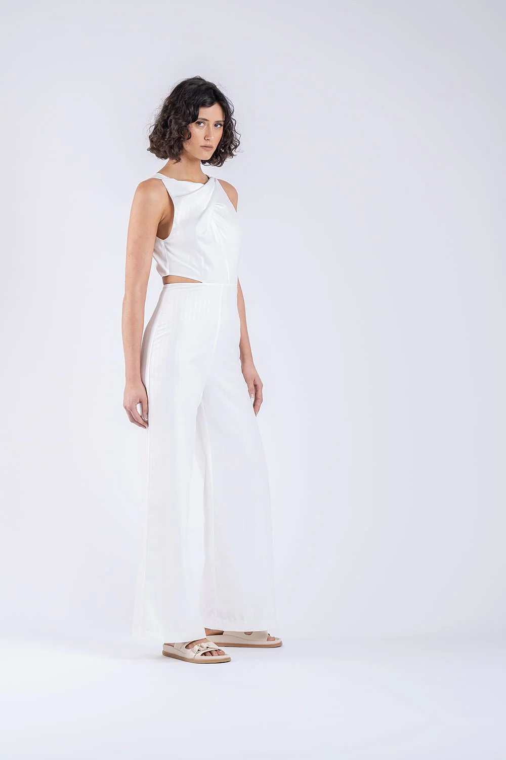BIJOUX JUMPSUIT IN CHALKY STRIPE - Image 6