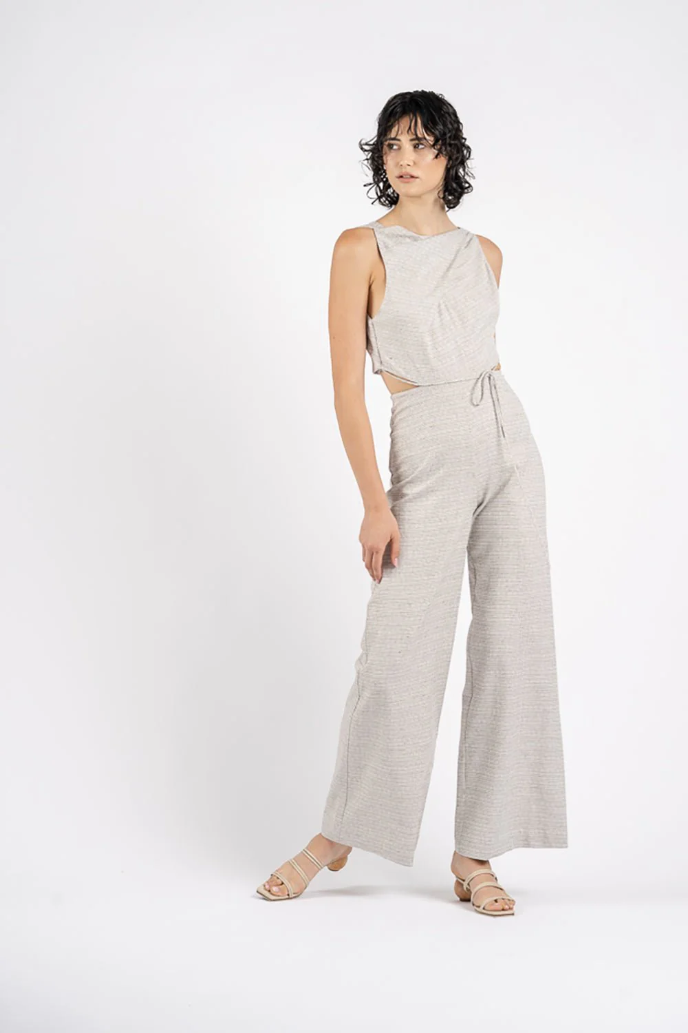 BIJOUX JUMPSUIT IN NATURAL - Image 4