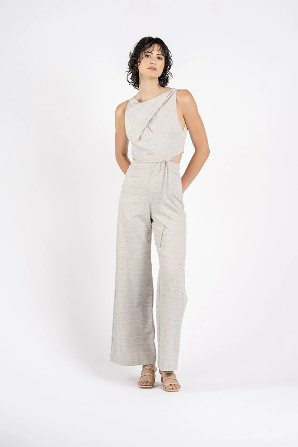 BIJOUX JUMPSUIT IN NATURAL - Image 5