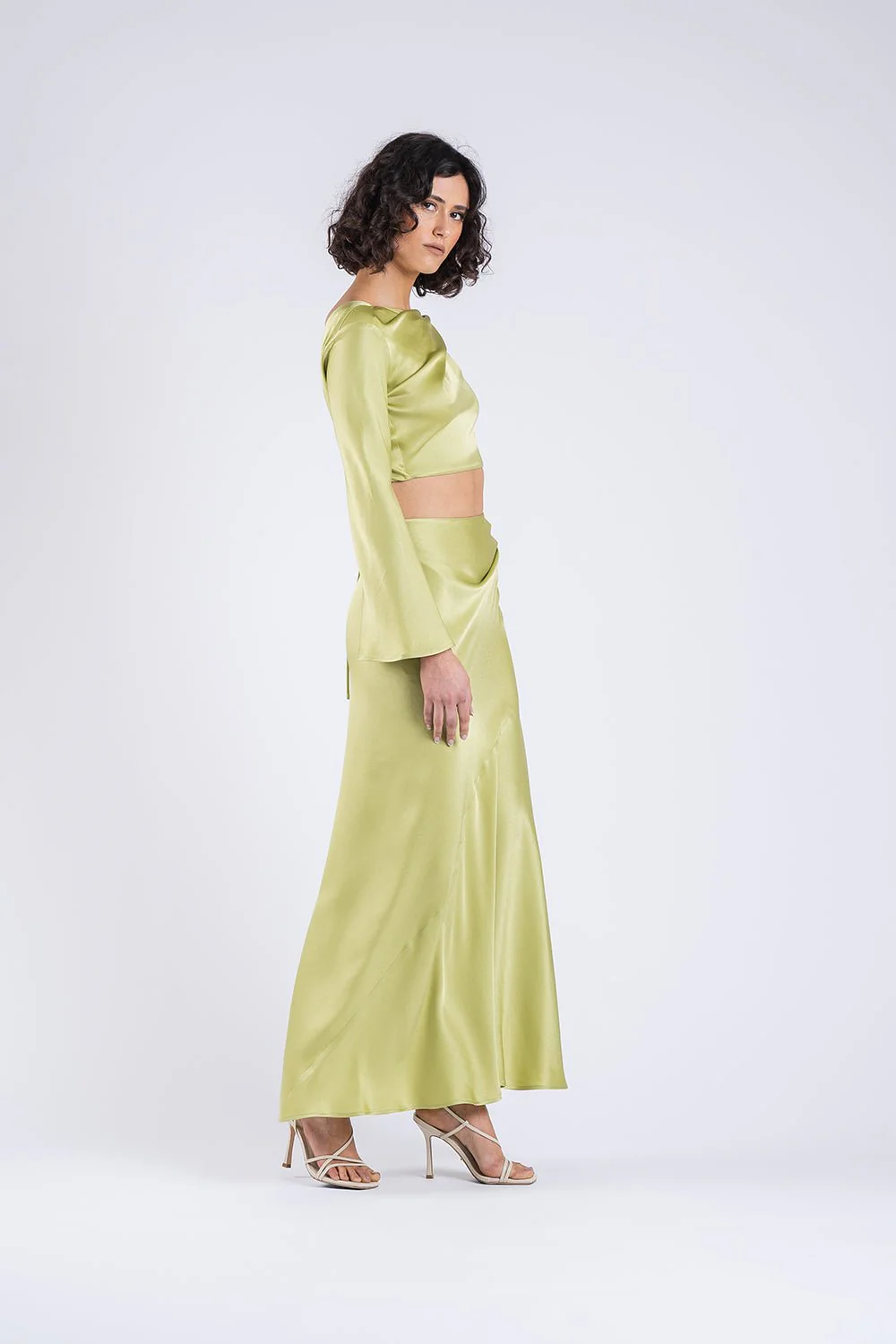 BIJOUX WRAP IN PEAR SATIN - Image 4