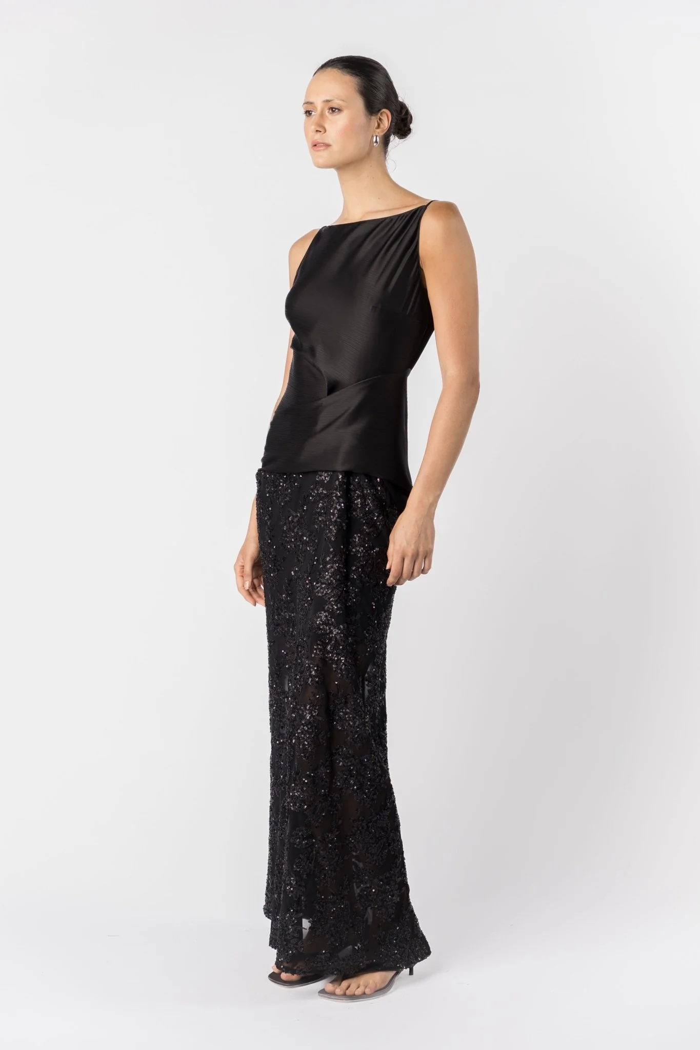 DÉGAGÉ DRESS - NOIR ÉCLAT - Image 5