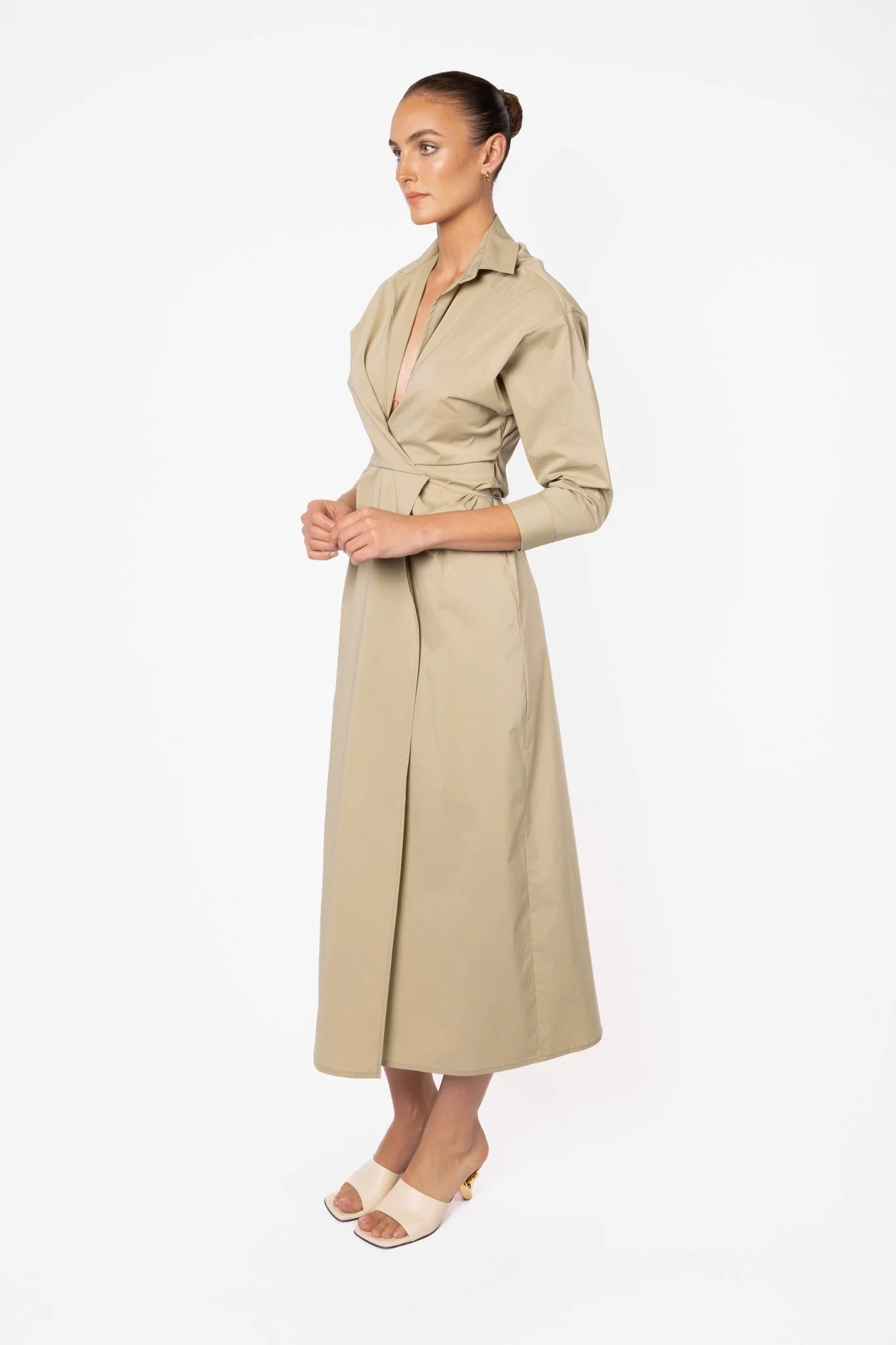 DILMA SHIRT DRESS - TEA - Image 4