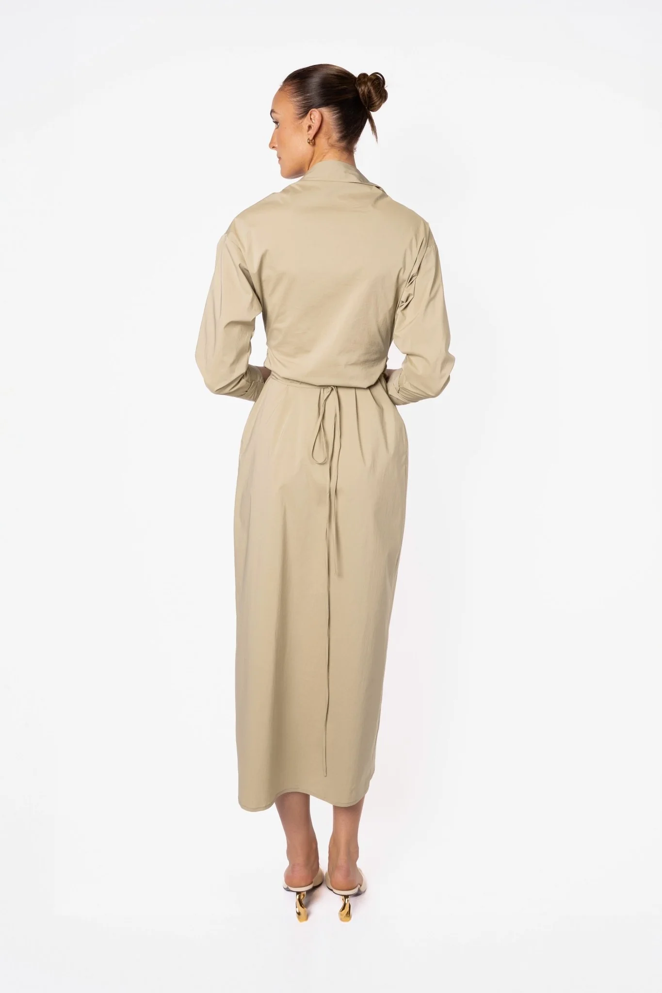 DILMA SHIRT DRESS - TEA - Image 5