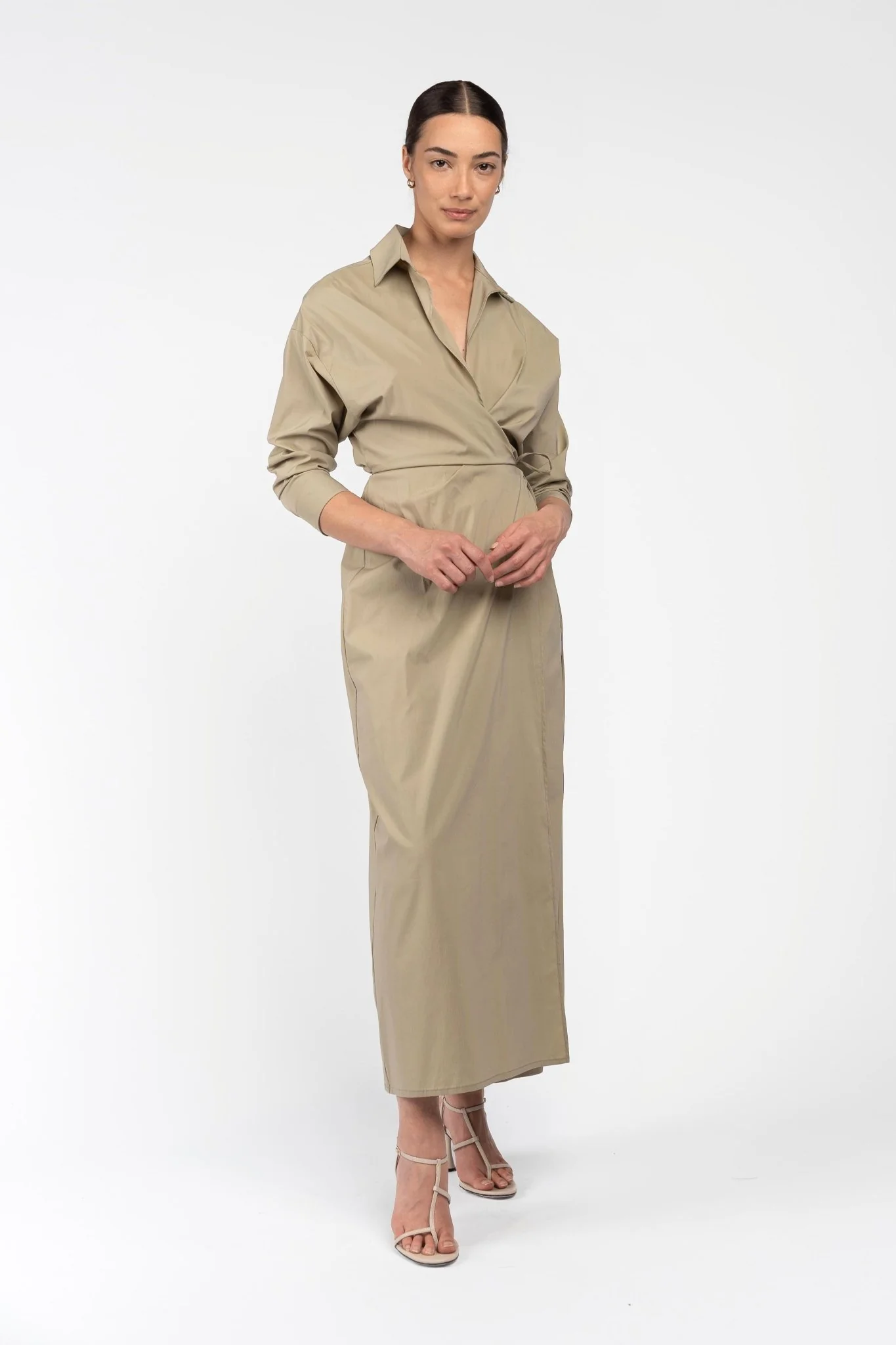 DILMA SHIRT DRESS - TEA - Image 9