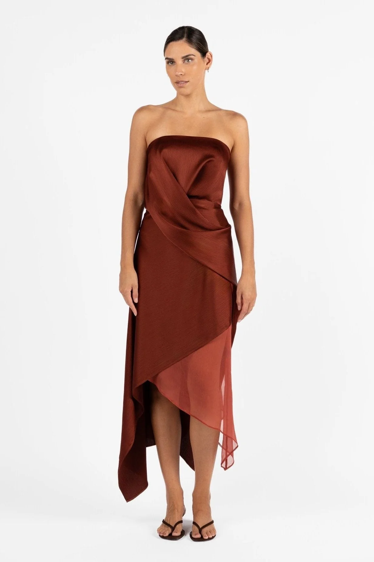 ECHELON DRESS - TERRA ROSA SATIN - Image 2