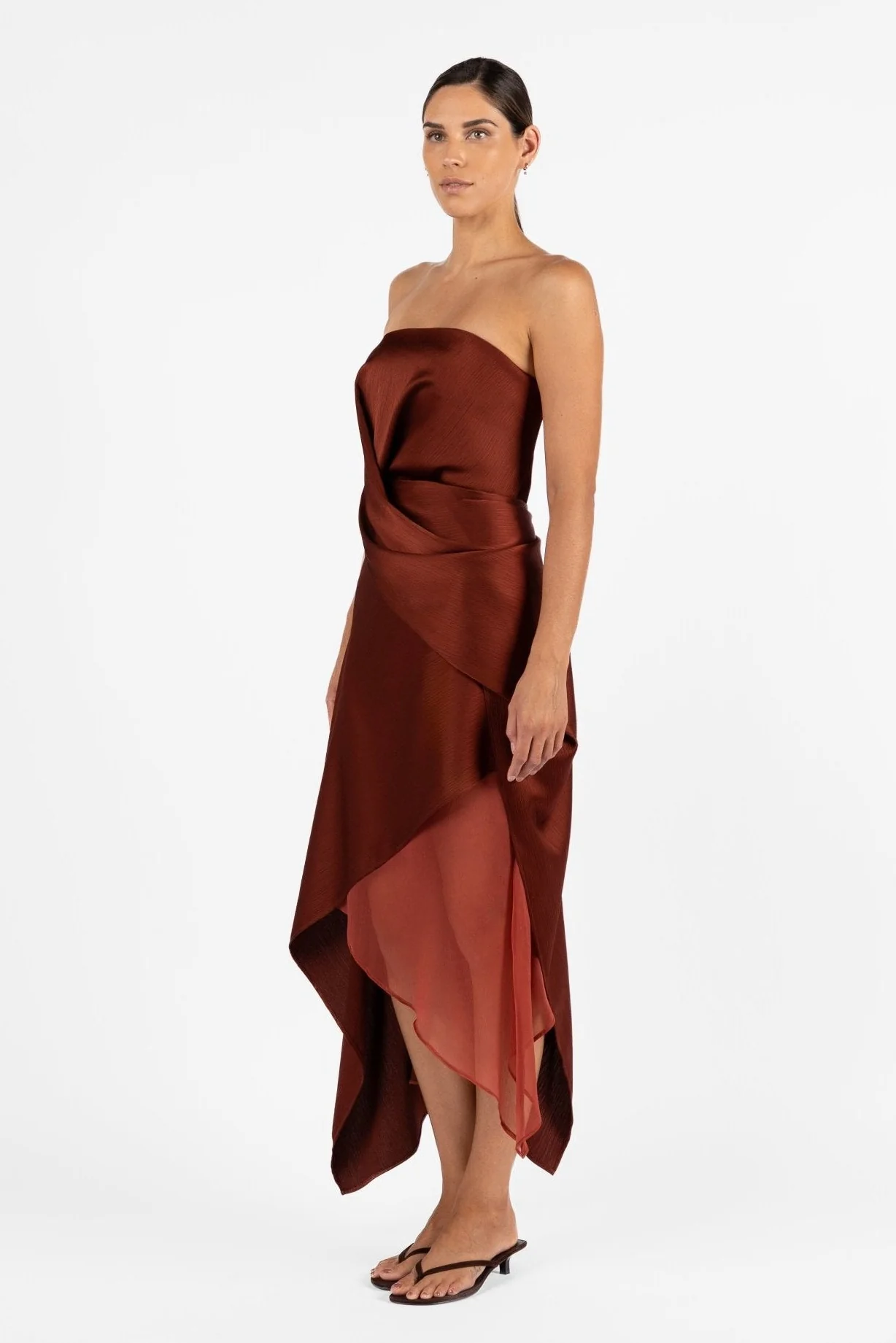 ECHELON DRESS - TERRA ROSA SATIN - Image 3