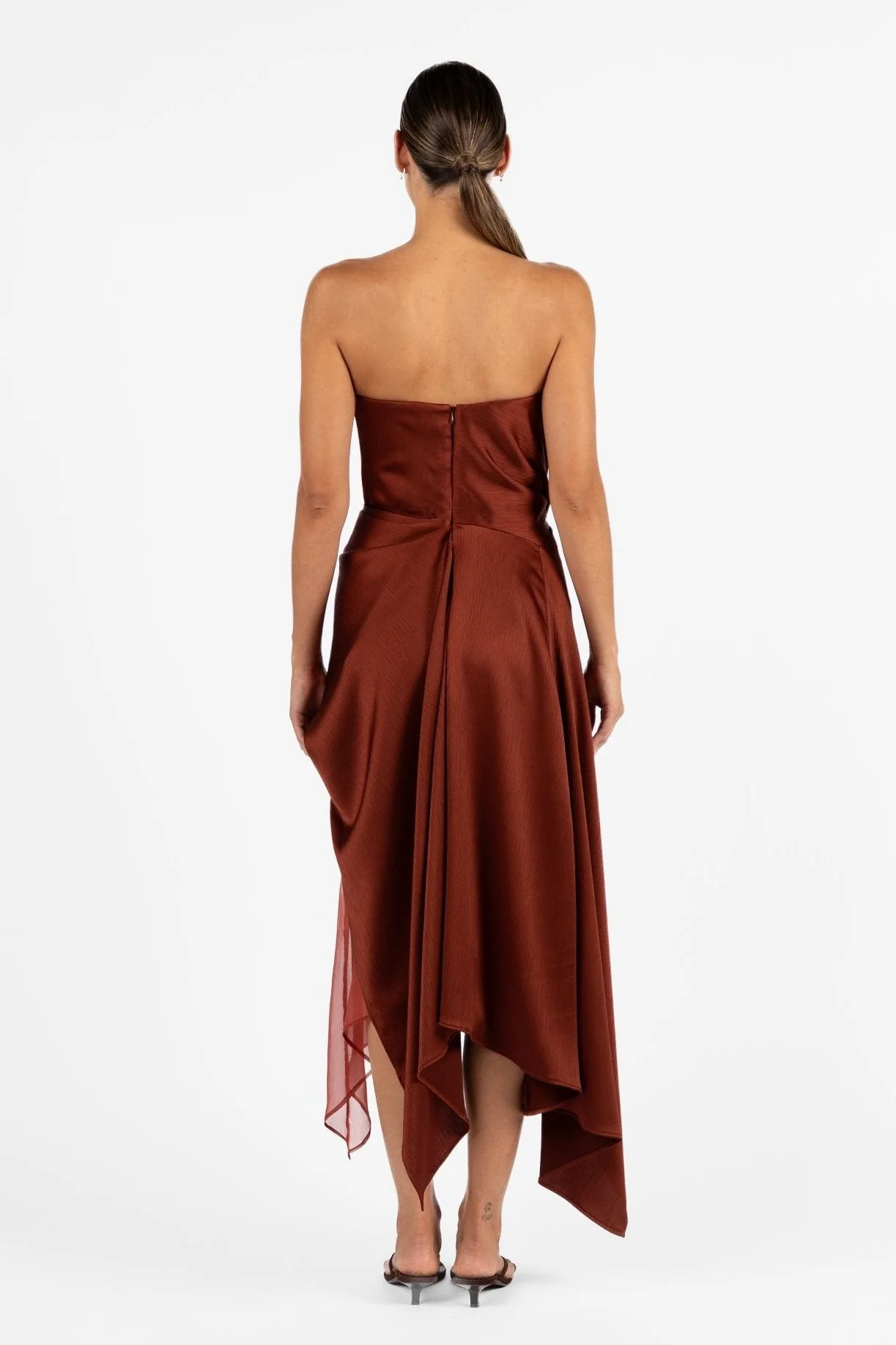 ECHELON DRESS - TERRA ROSA SATIN - Image 4