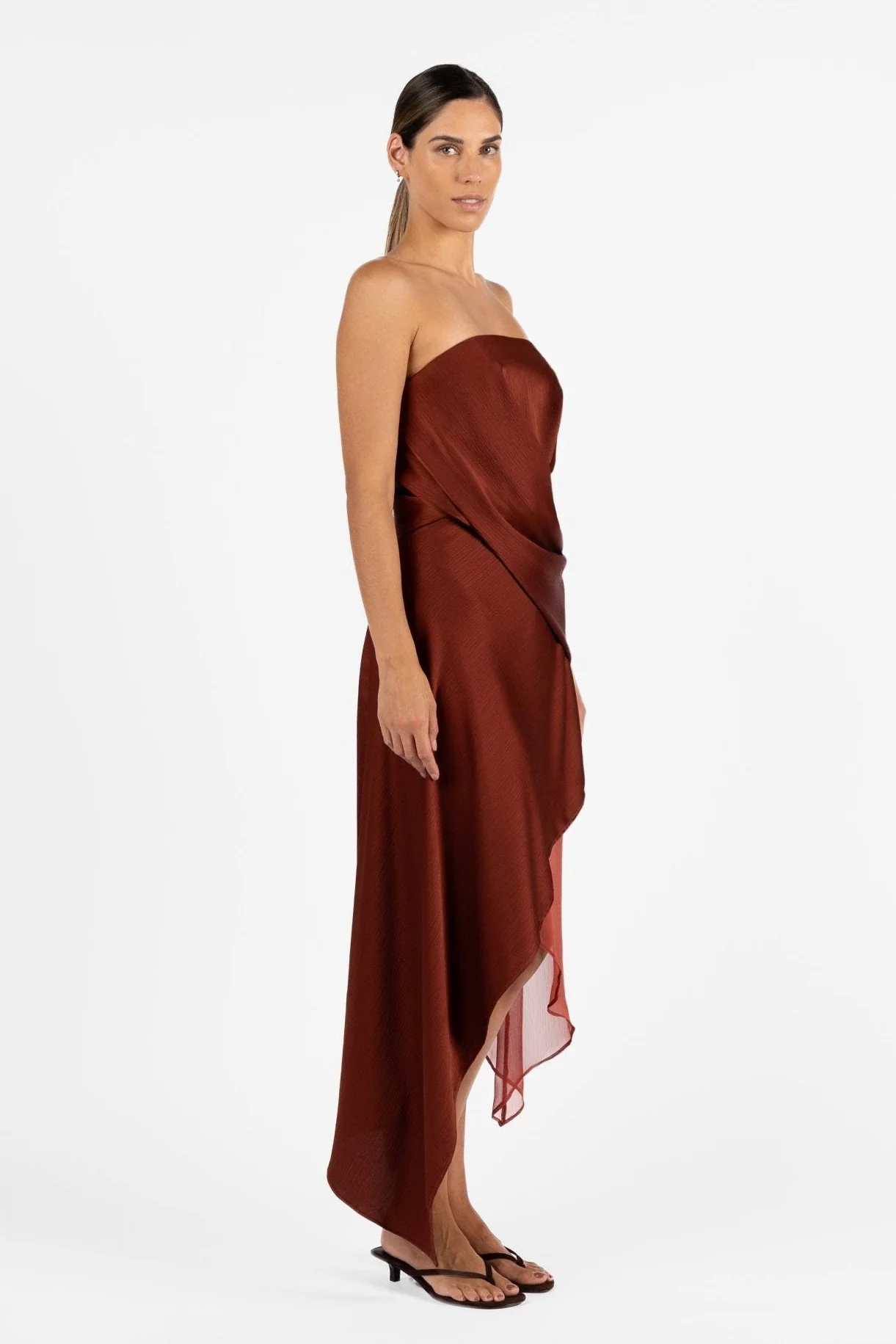 ECHELON DRESS - TERRA ROSA SATIN - Image 5