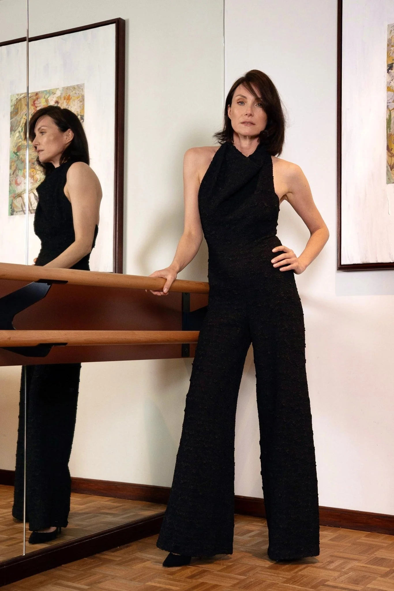 EMMEL JUMPSUIT - CAVIAR ROSE - Image 5