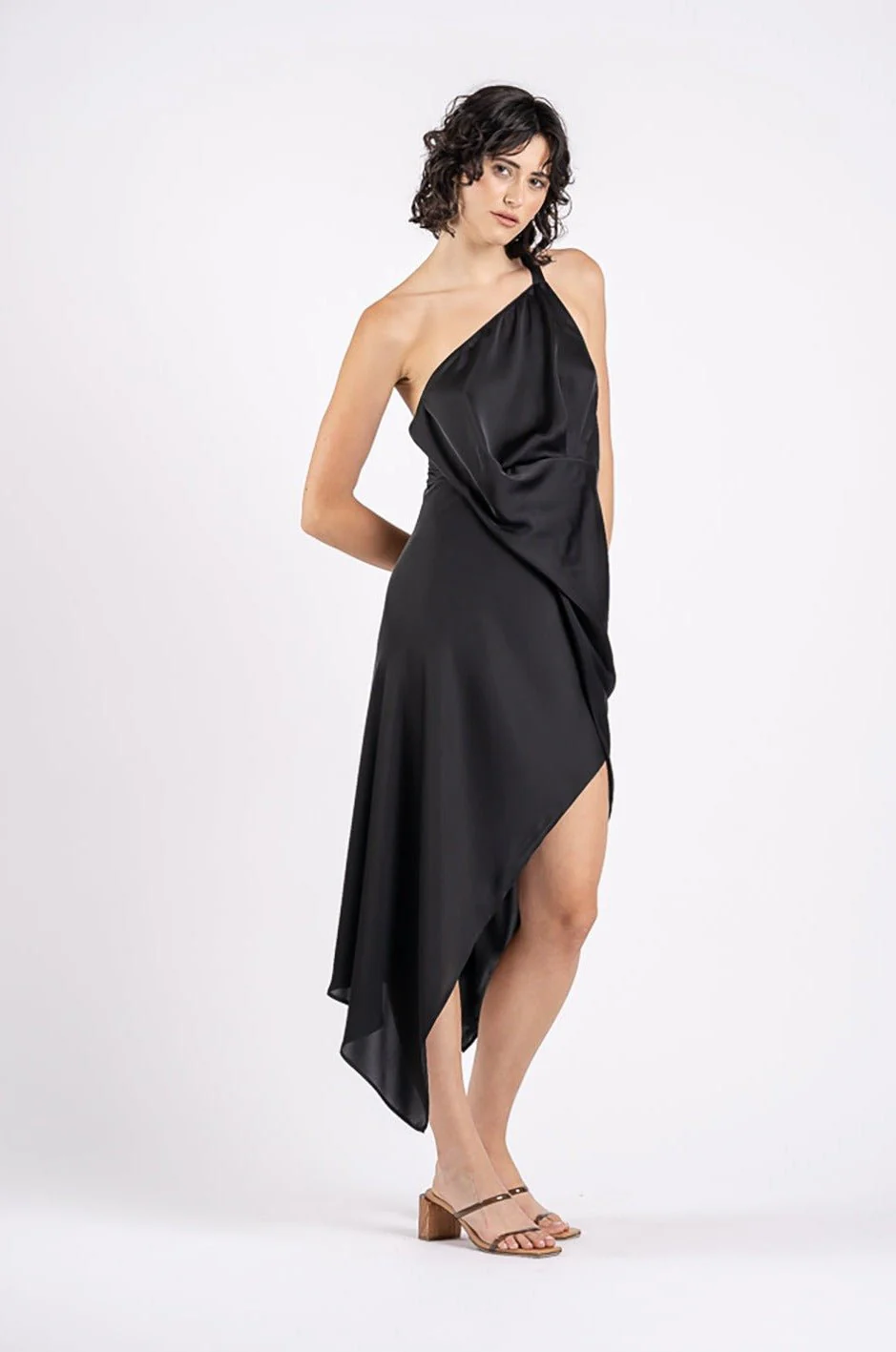 HARLEQUIN DRESS IN BLACK AIR - Image 2