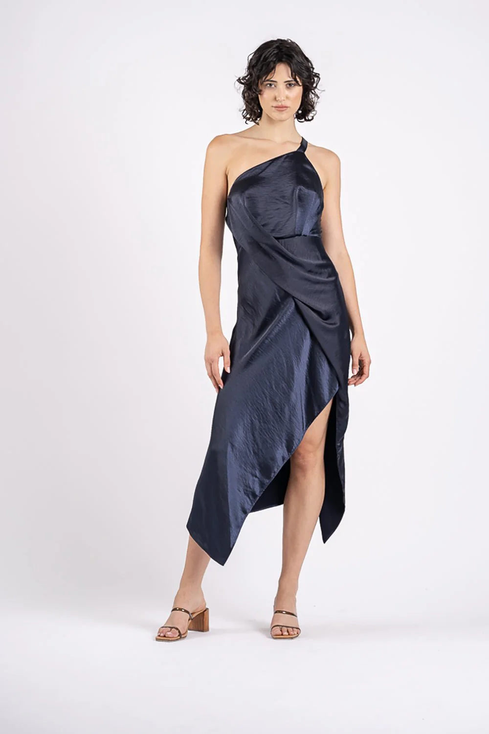 HARLEQUIN DRESS IN NAVY - Image 2