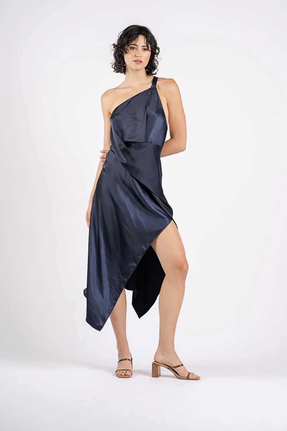 HARLEQUIN DRESS IN NAVY - Image 6