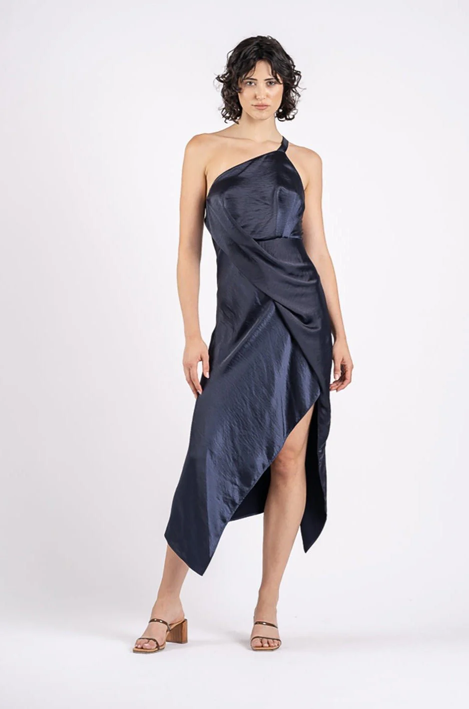 HARLEQUIN DRESS IN NAVY - Image 2
