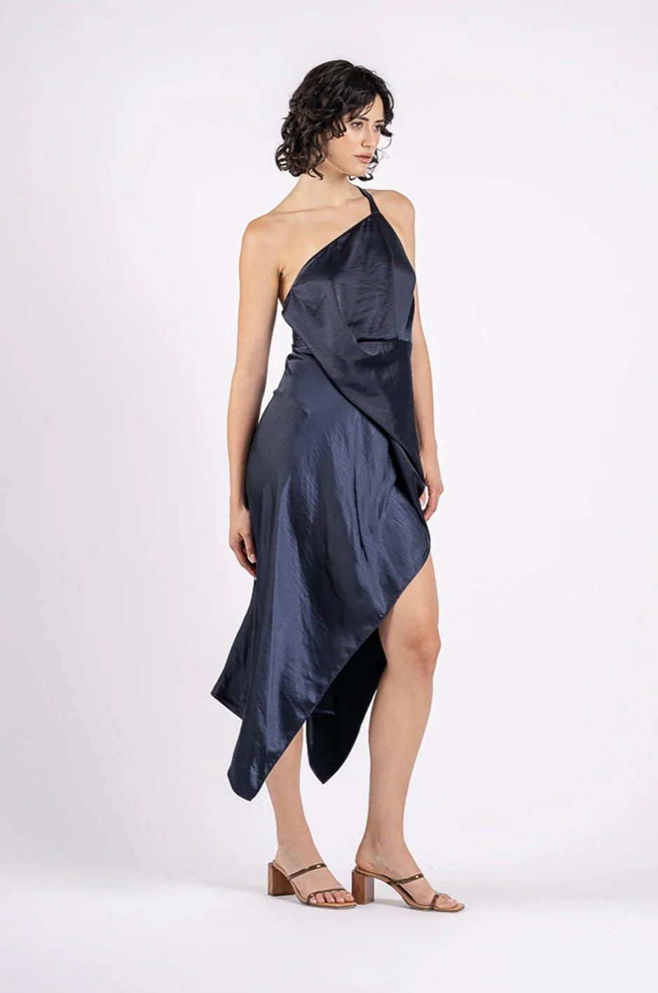 HARLEQUIN DRESS IN NAVY - Image 4