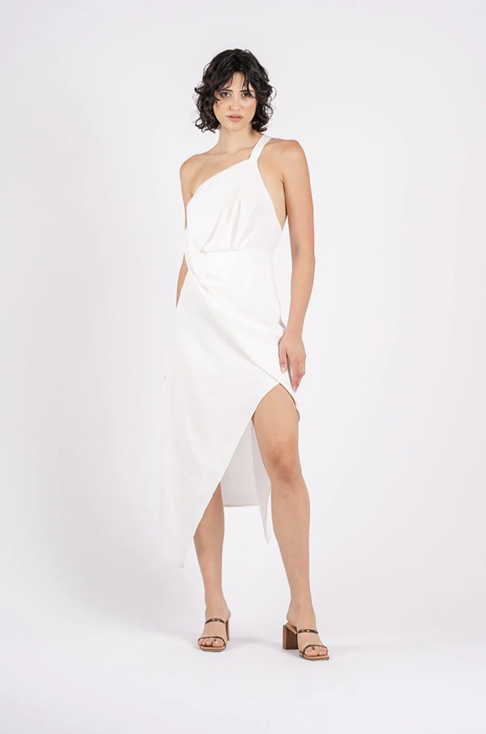 HARLEQUIN DRESS IN RUNWAY WHITE MATTE - Image 2
