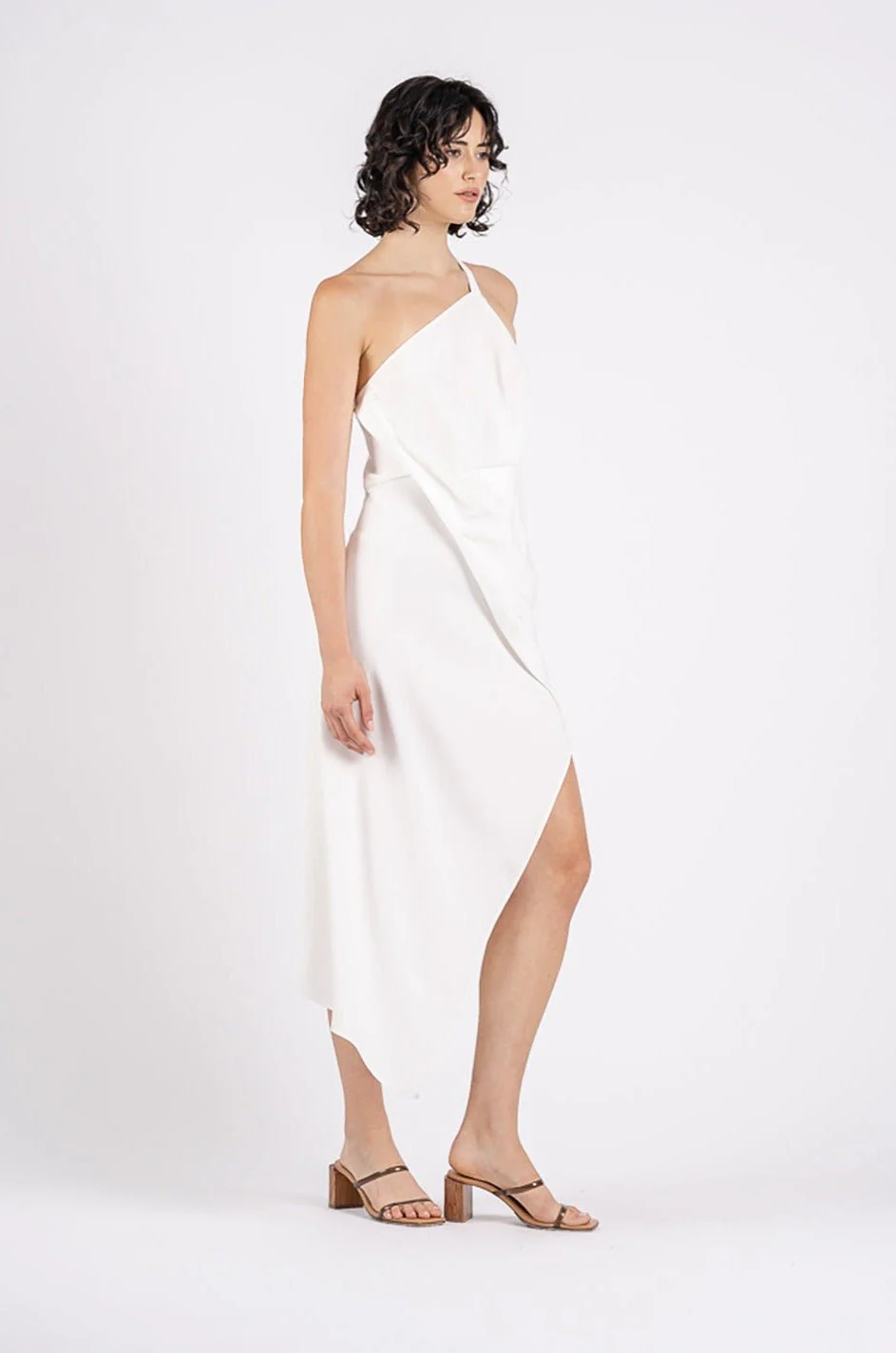 HARLEQUIN DRESS IN RUNWAY WHITE MATTE - Image 6