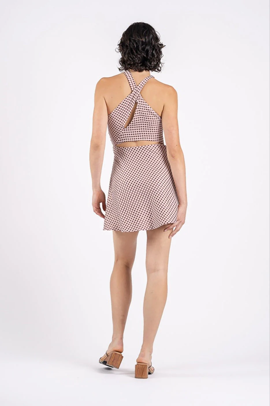IRIS MINI IN PINK BROCADE - Image 4