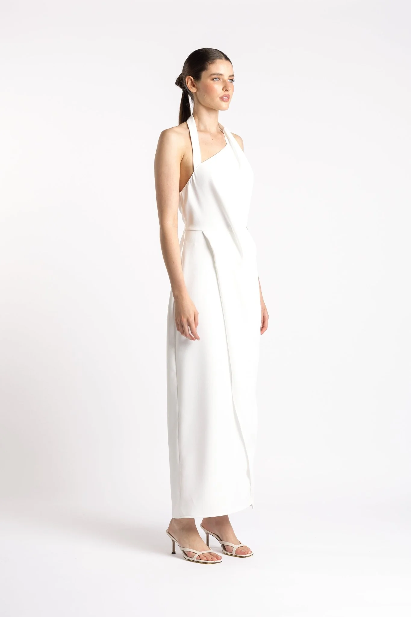 ISLE DRESS IN IVORY CREPE - Image 4