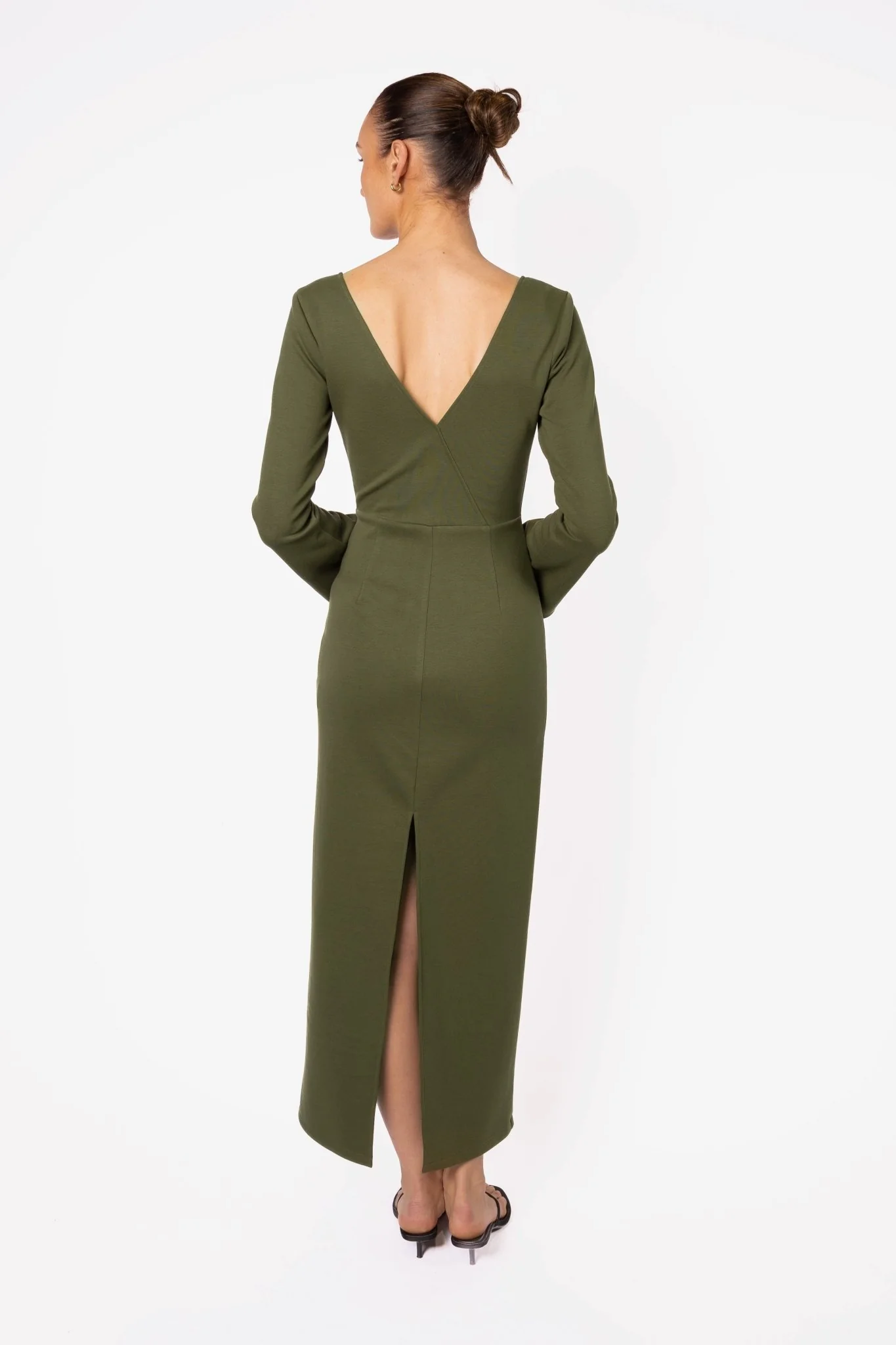 JULIET DRESS - OLIVE - Image 2