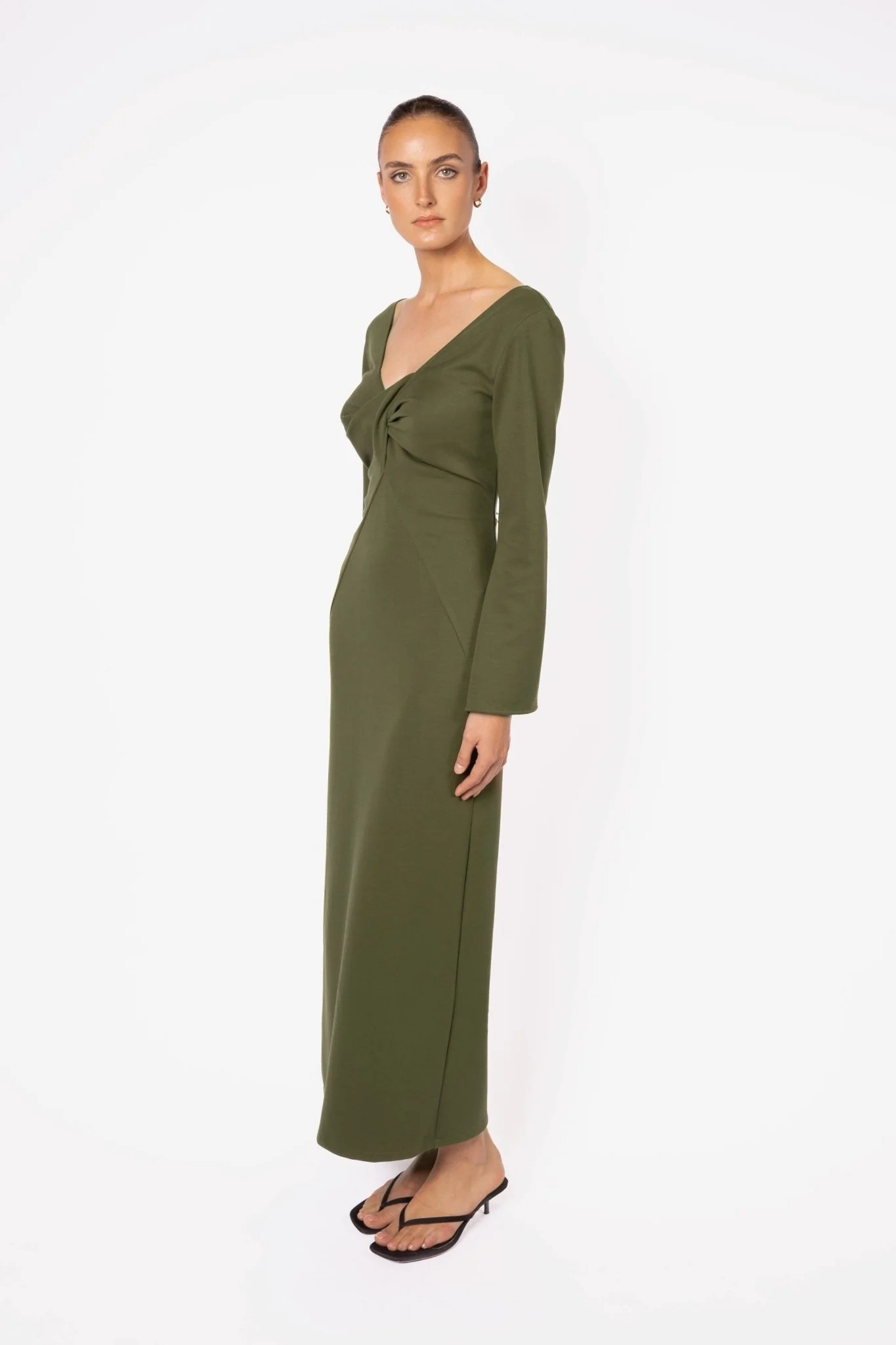 JULIET DRESS - OLIVE - Image 3