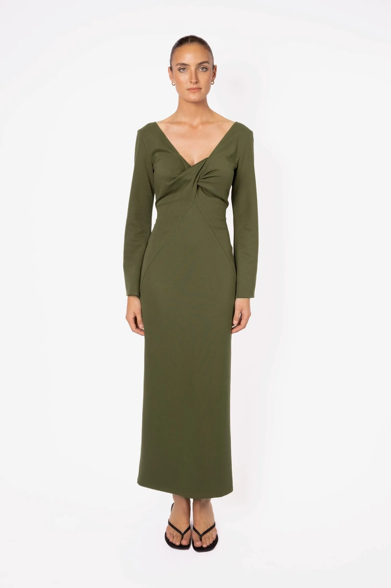 JULIET DRESS - OLIVE - Image 4