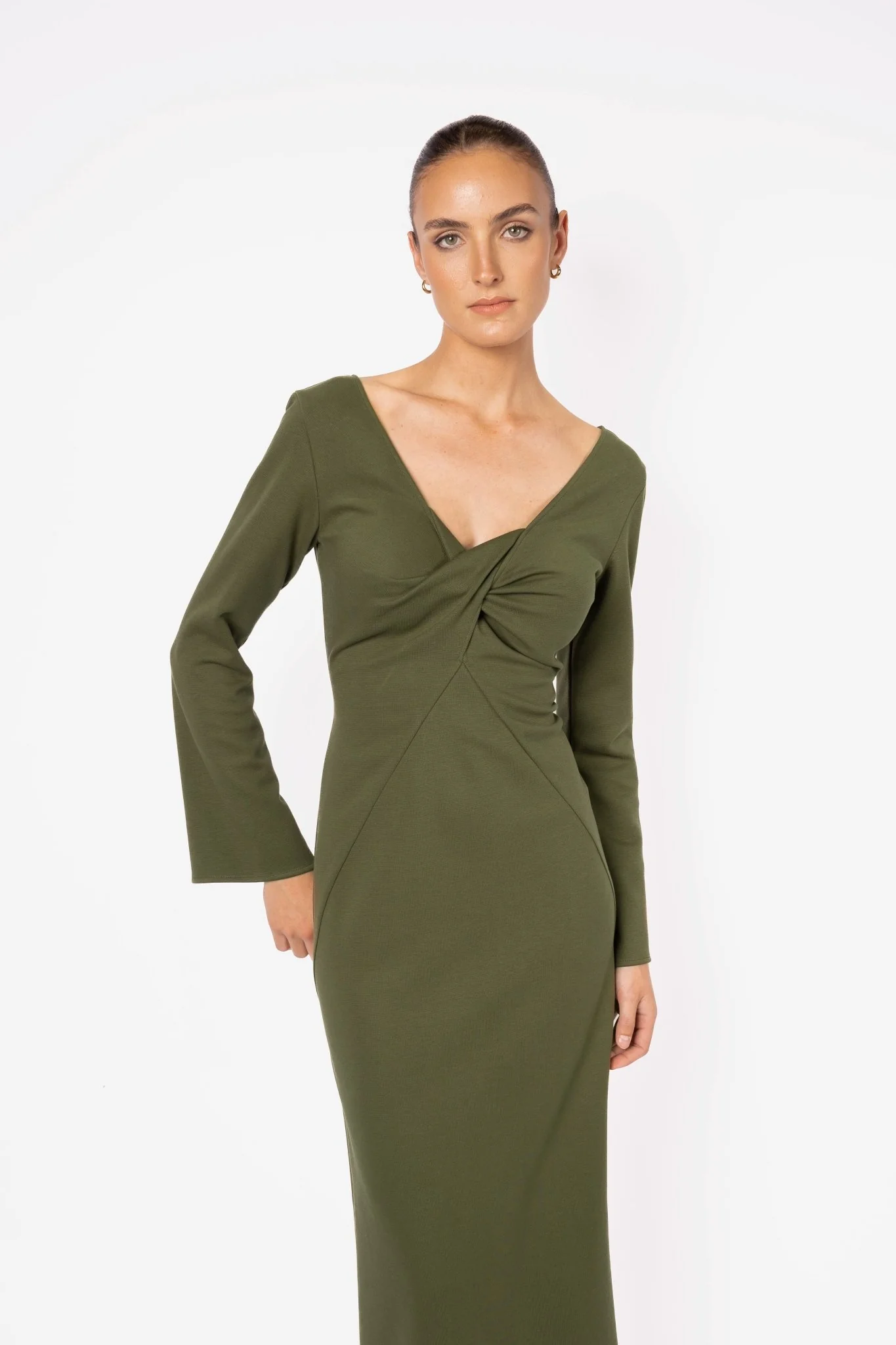 JULIET DRESS - OLIVE - Image 8