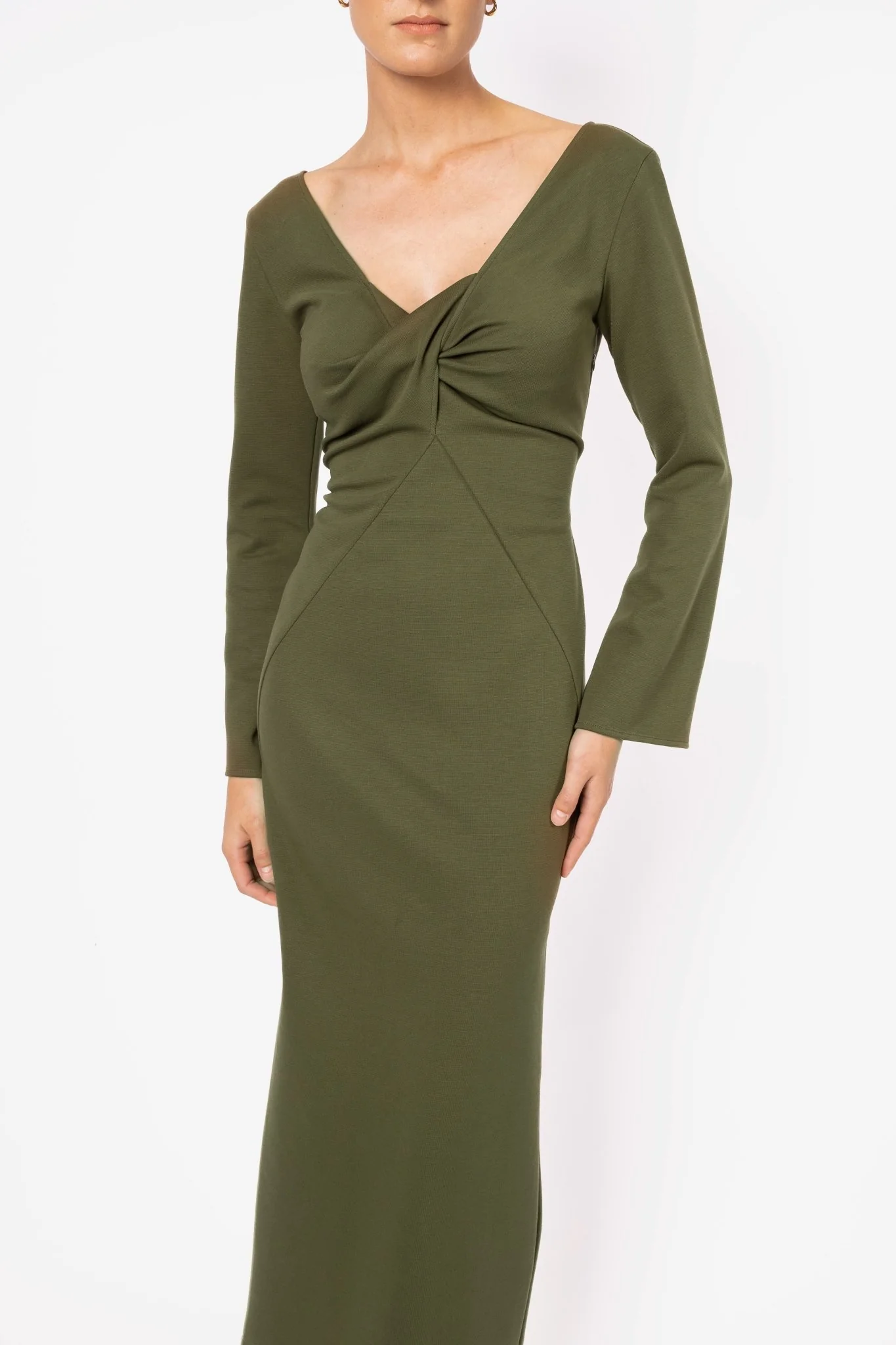 JULIET DRESS - OLIVE - Image 9