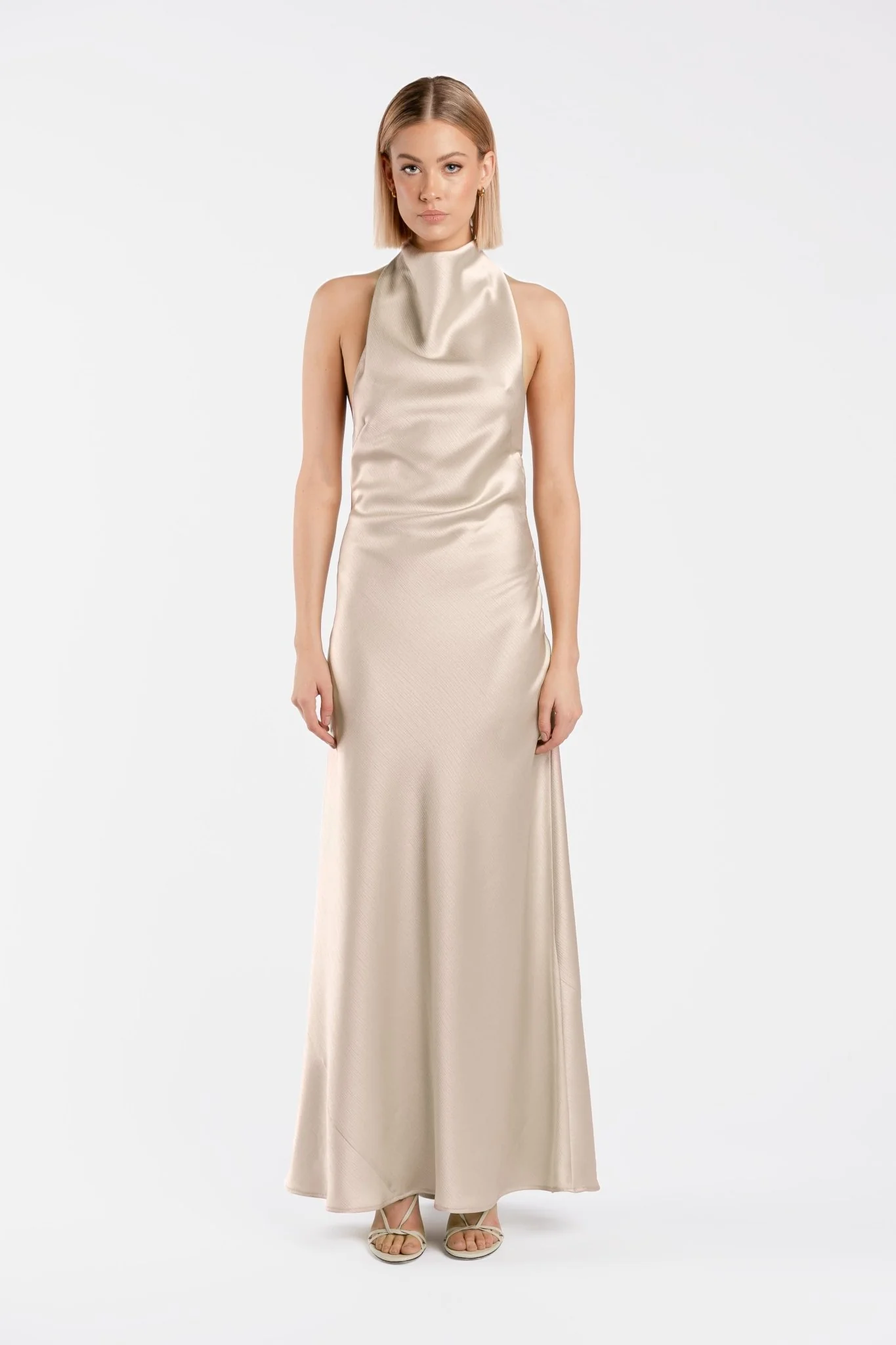 KRISTINA DRESS IN OYSTER - Image 3