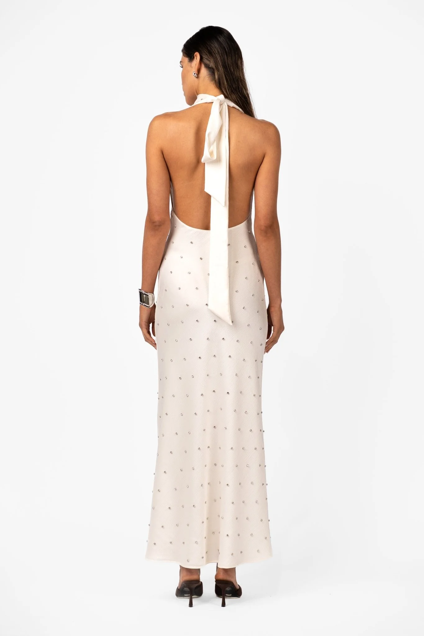 KRISTINA DRESS - IVORY CRYSTAL - Image 3