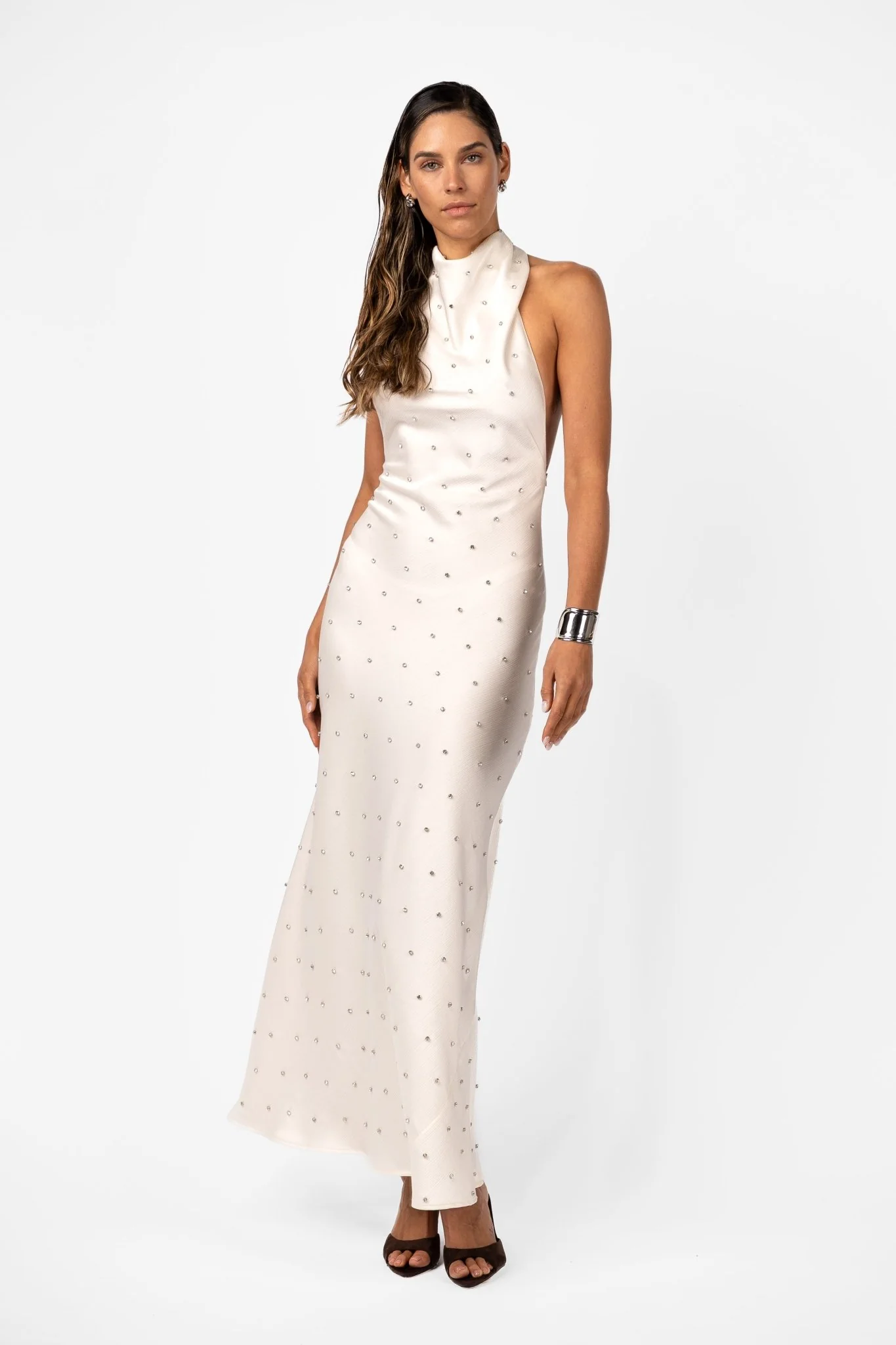 KRISTINA DRESS - IVORY CRYSTAL - Image 4