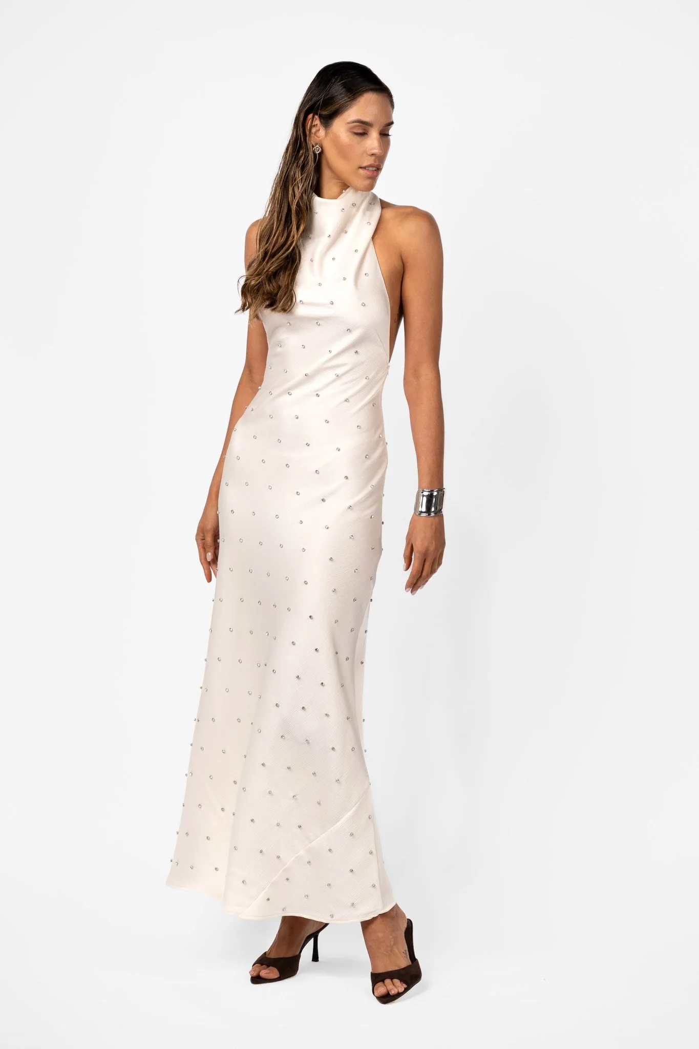KRISTINA DRESS - IVORY CRYSTAL - Image 5