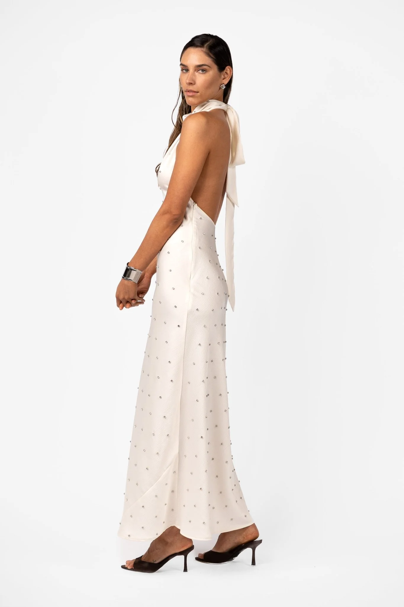KRISTINA DRESS - IVORY CRYSTAL - Image 6