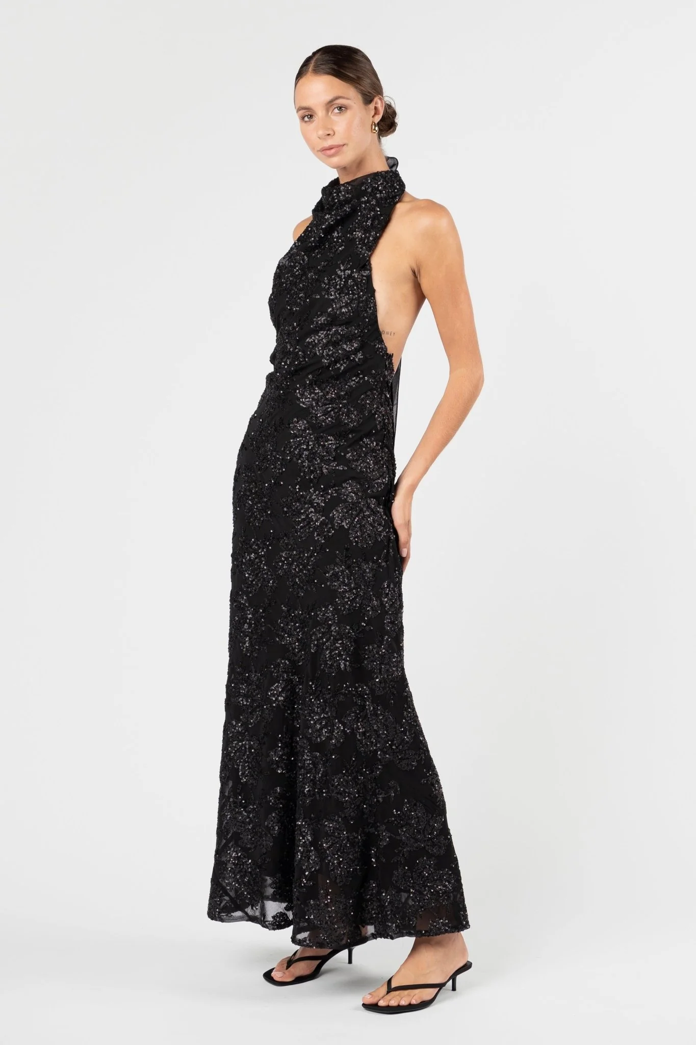 KRISTINA DRESS - NOIR ÉCLAT - Image 5
