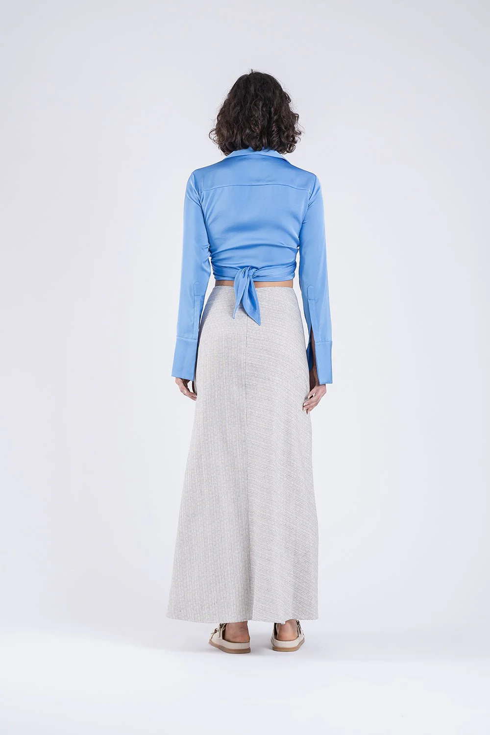 LANA WRAP IN AZZURE - Image 3